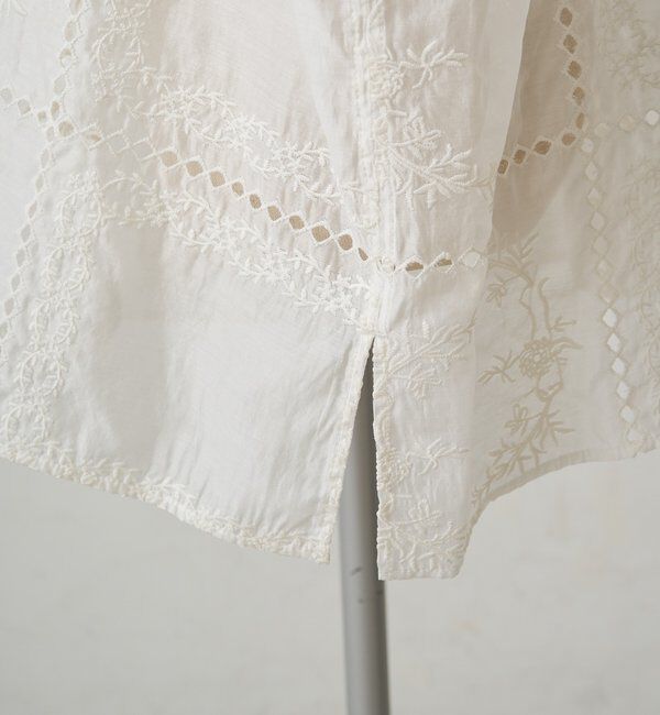  「パッチワーク刺繍レースブラウス」|シャツ・ブラウス|