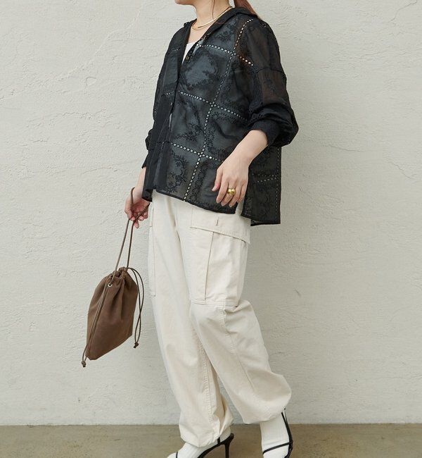 「パッチワーク刺繍レースブラウス」|シャツ・ブラウス|
