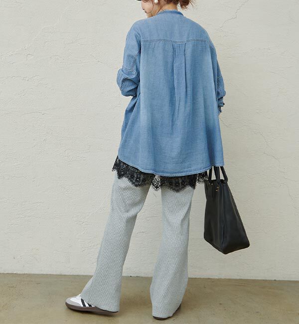  「【＠noricorico102企画】《-3キロ見え》微フレアリブパンツ」|その他|