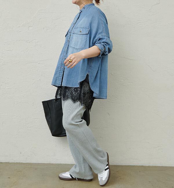  「【＠noricorico102企画】《-3キロ見え》微フレアリブパンツ」|その他|