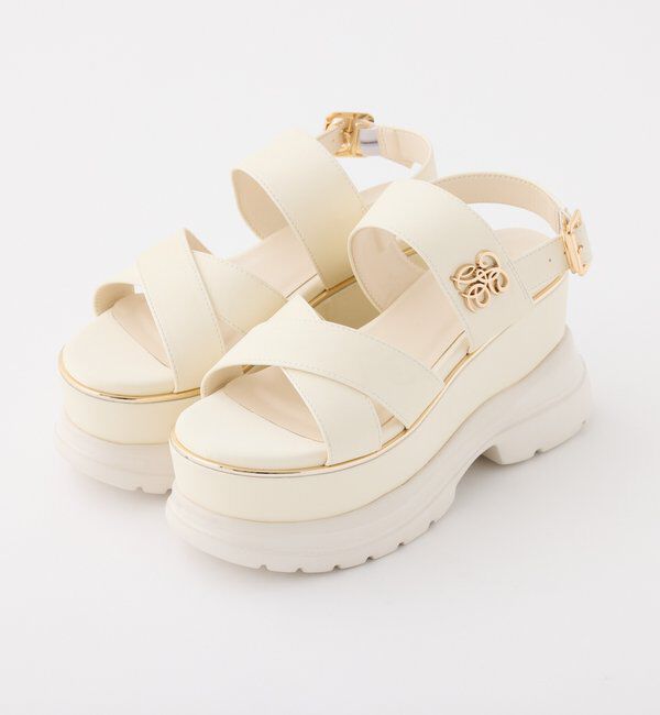  「エンブレム付き厚底サンダル」|その他|