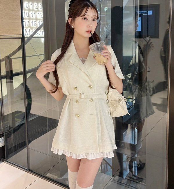  「【ohana企画】ジャケットミニワンピース」|その他|