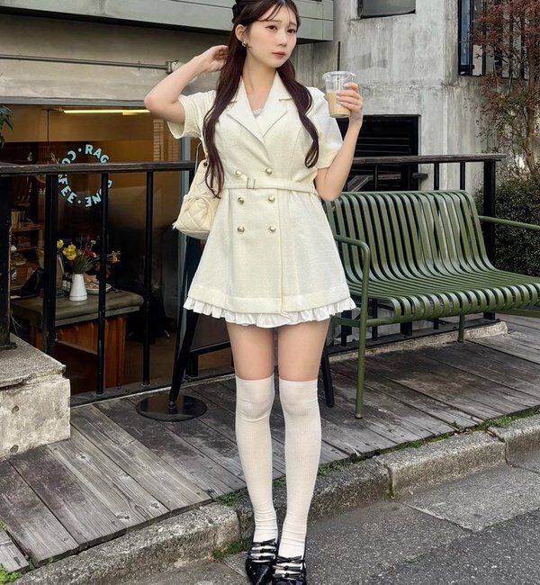  「【ohana企画】ジャケットミニワンピース」|その他|