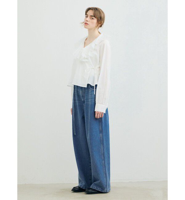 MARMARMAR「MARMARMAR ラッフルフリルカシュクールブラウス」|シャツ・ブラウス|