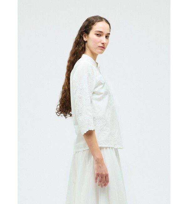 mizuiro ind「mizuiro ind レースシノワズリシャツ」|シャツ・ブラウス|