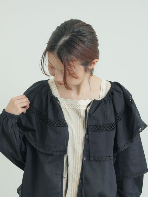 Samansa Mos2「レースボレロブラウス」|シャツ・ブラウス|