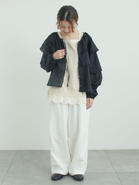 Samansa Mos2「レースボレロブラウス」|シャツ・ブラウス|