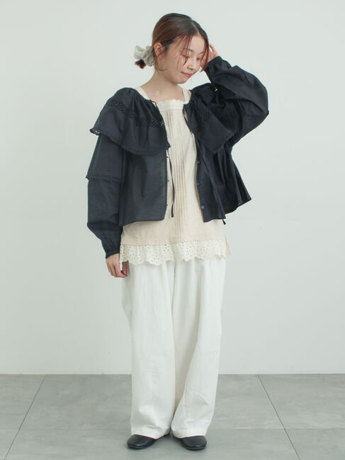 Samansa Mos2「レースボレロブラウス」|シャツ・ブラウス|