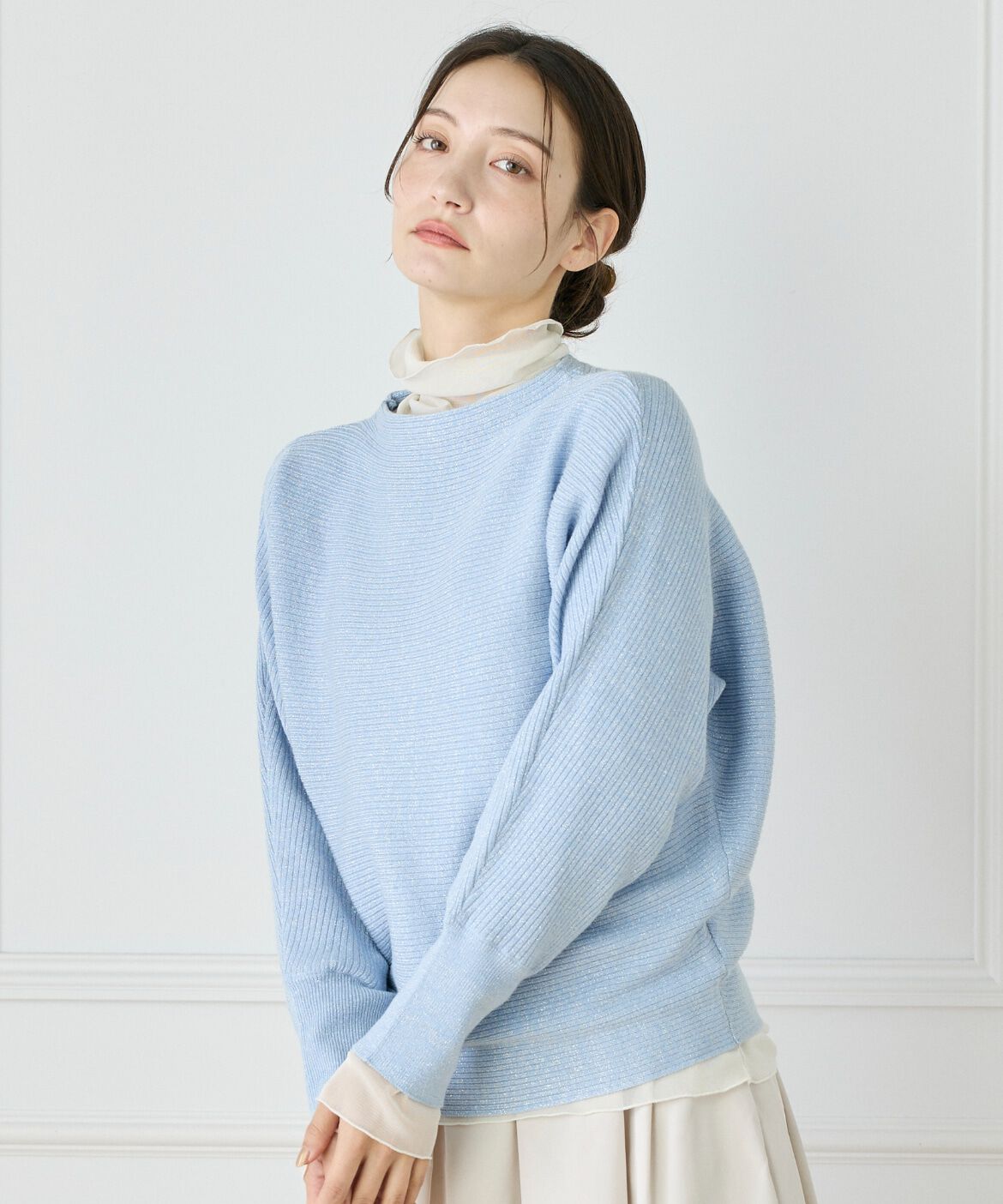 DAY by DAY it&rsquo;s international「ラメドルマンニット」|ニット・セーター|サックス3