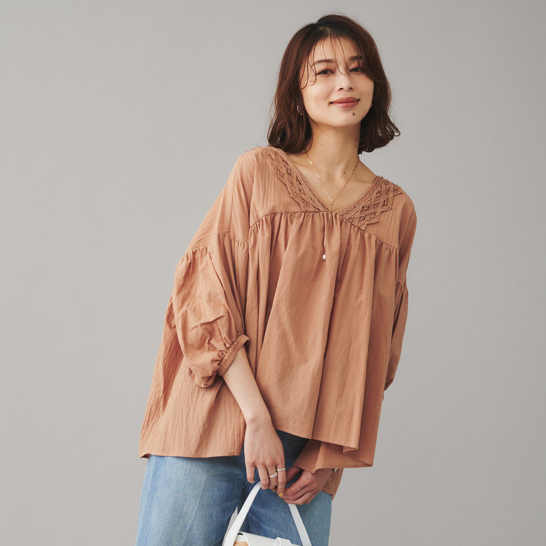 UNTITLED「【Liyoca】コットンロール バテレンレースブラウス」|シャツ・ブラウス|