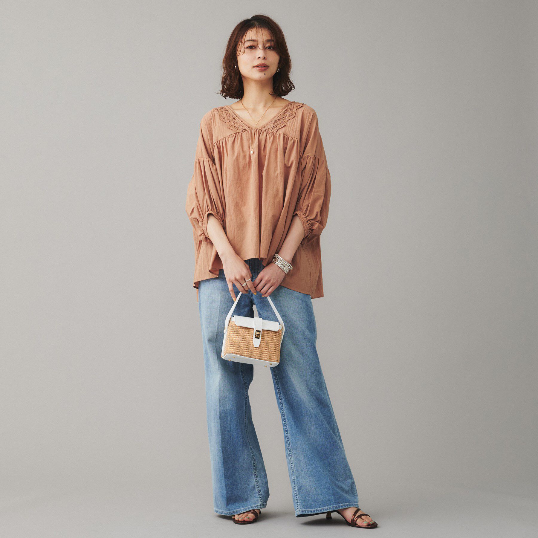 UNTITLED「【Liyoca】コットンロール バテレンレースブラウス」|シャツ・ブラウス|