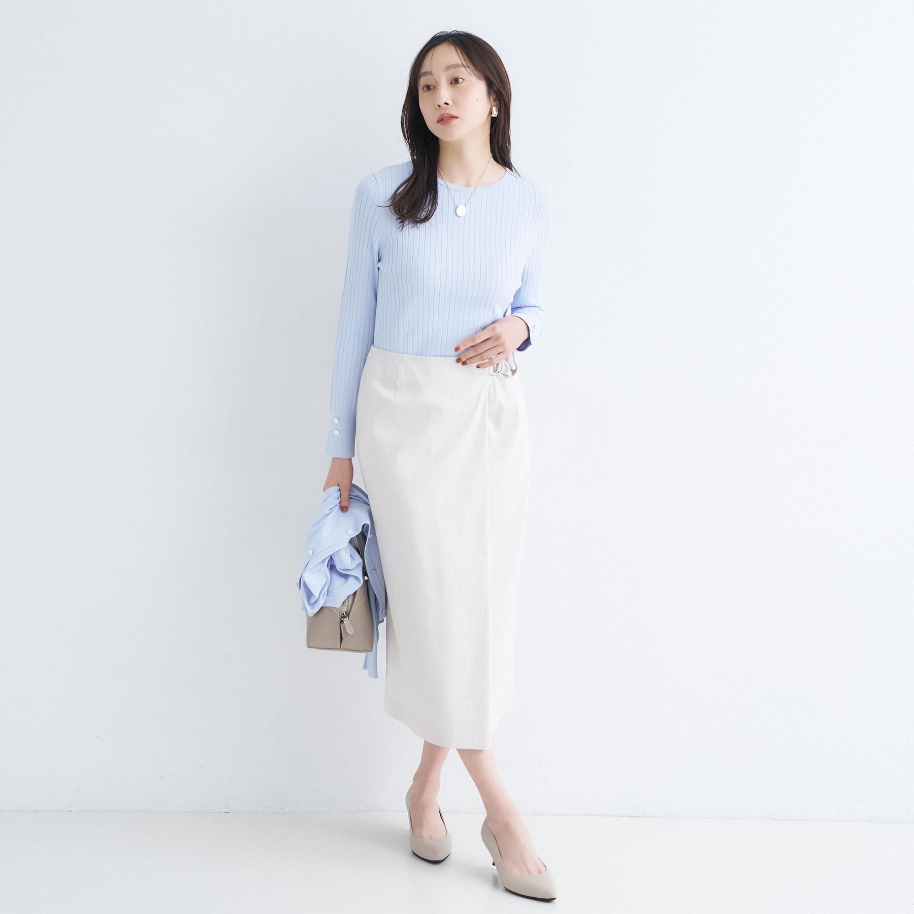 UNTITLED「【アンサンブル可/洗える】ワイドリブニット」|ニット・セーター|