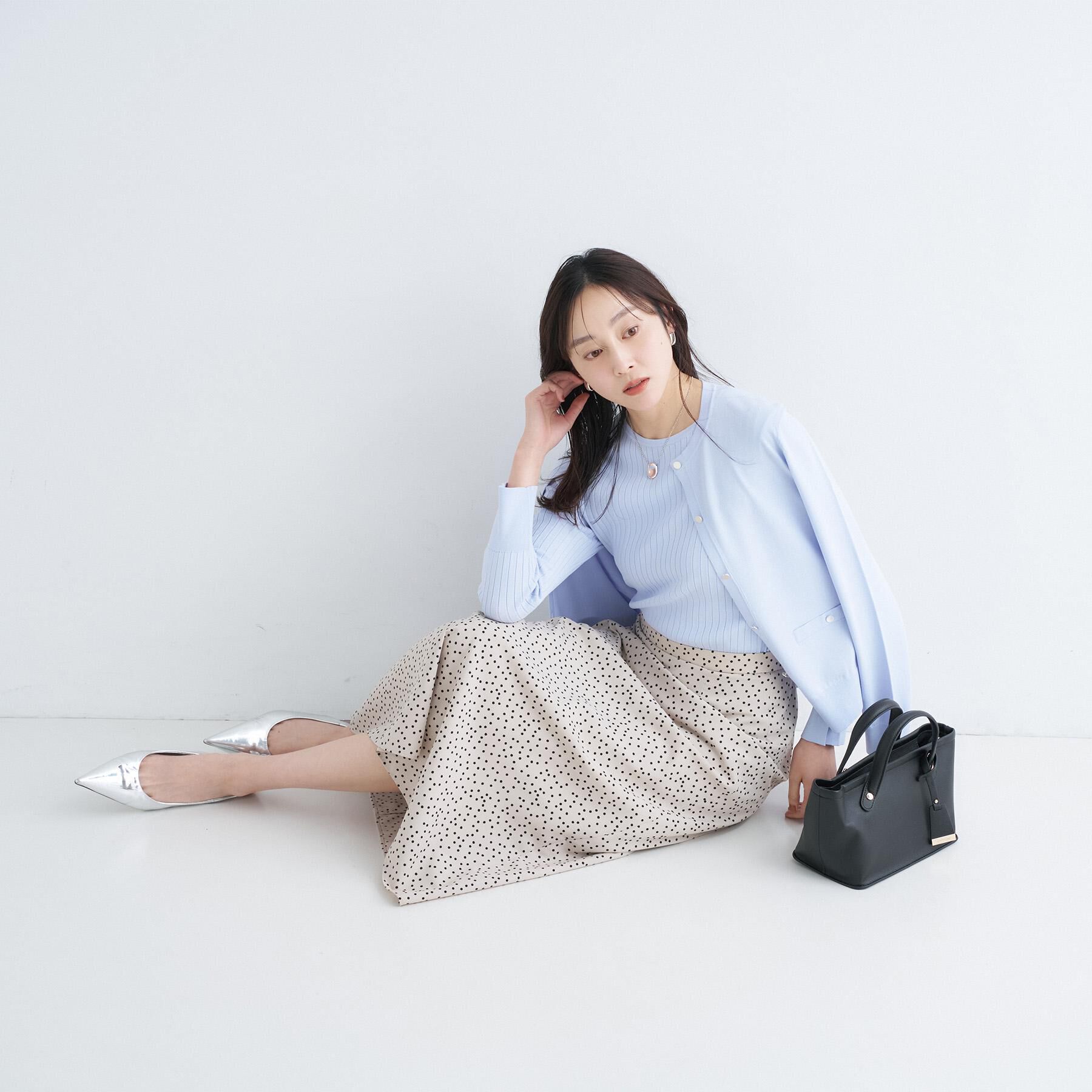 UNTITLED「【アンサンブル可/洗える】ワイドリブニット」|ニット・セーター|