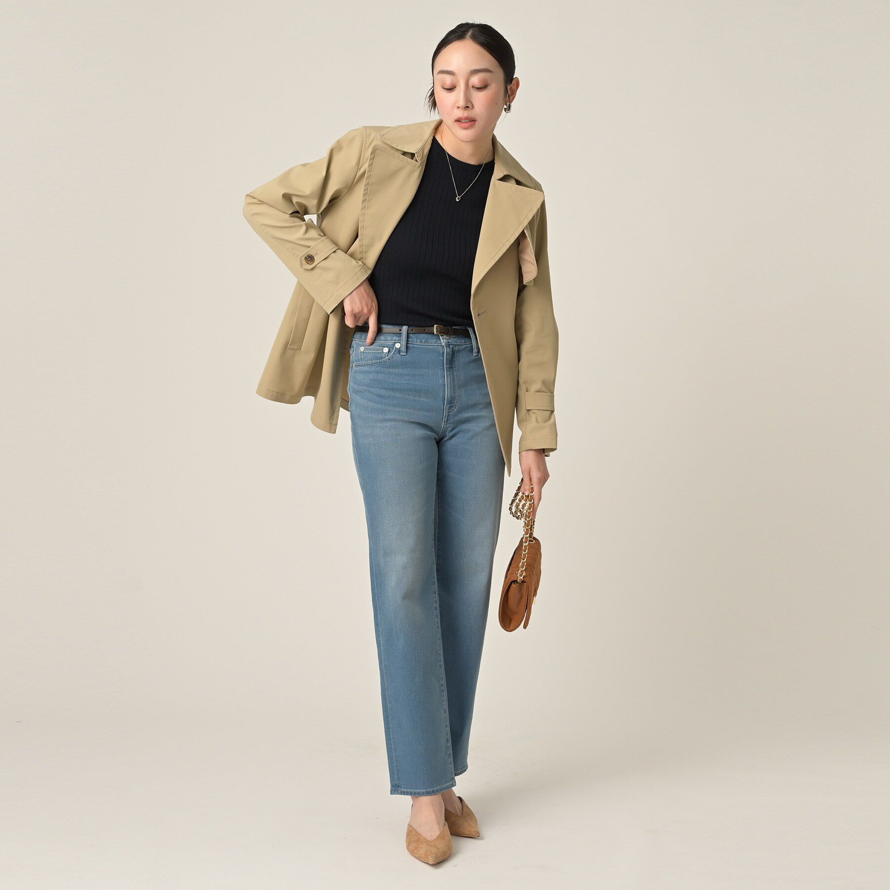 UNTITLED「【アンサンブル可/洗える】ワイドリブニット」|ニット・セーター|