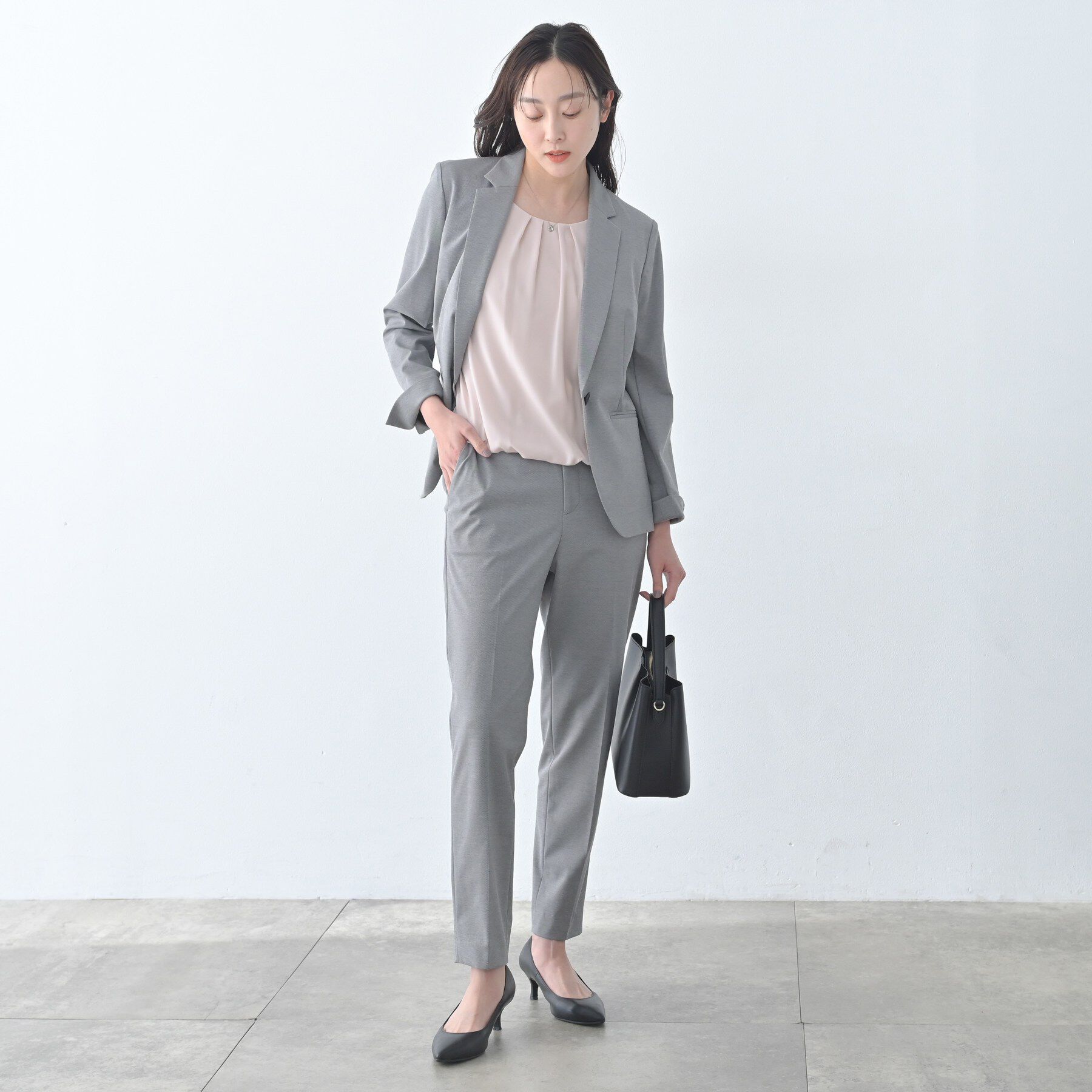 UNTITLED「パウダリータックブラウス」|シャツ・ブラウス|