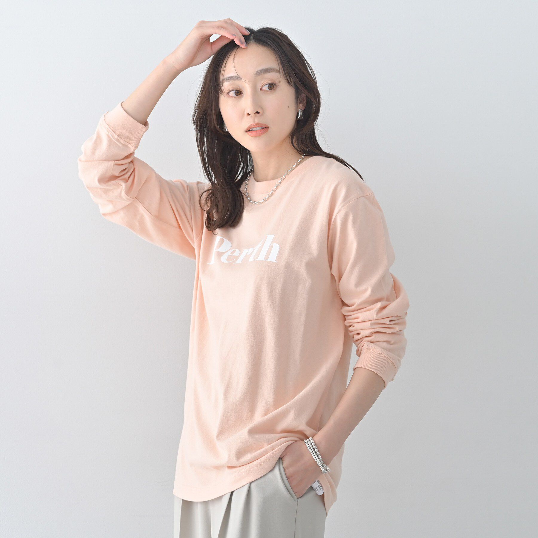 UNTITLED「【Healthy DENIM】PerthロングTシャツ」|Tシャツ・カットソー|