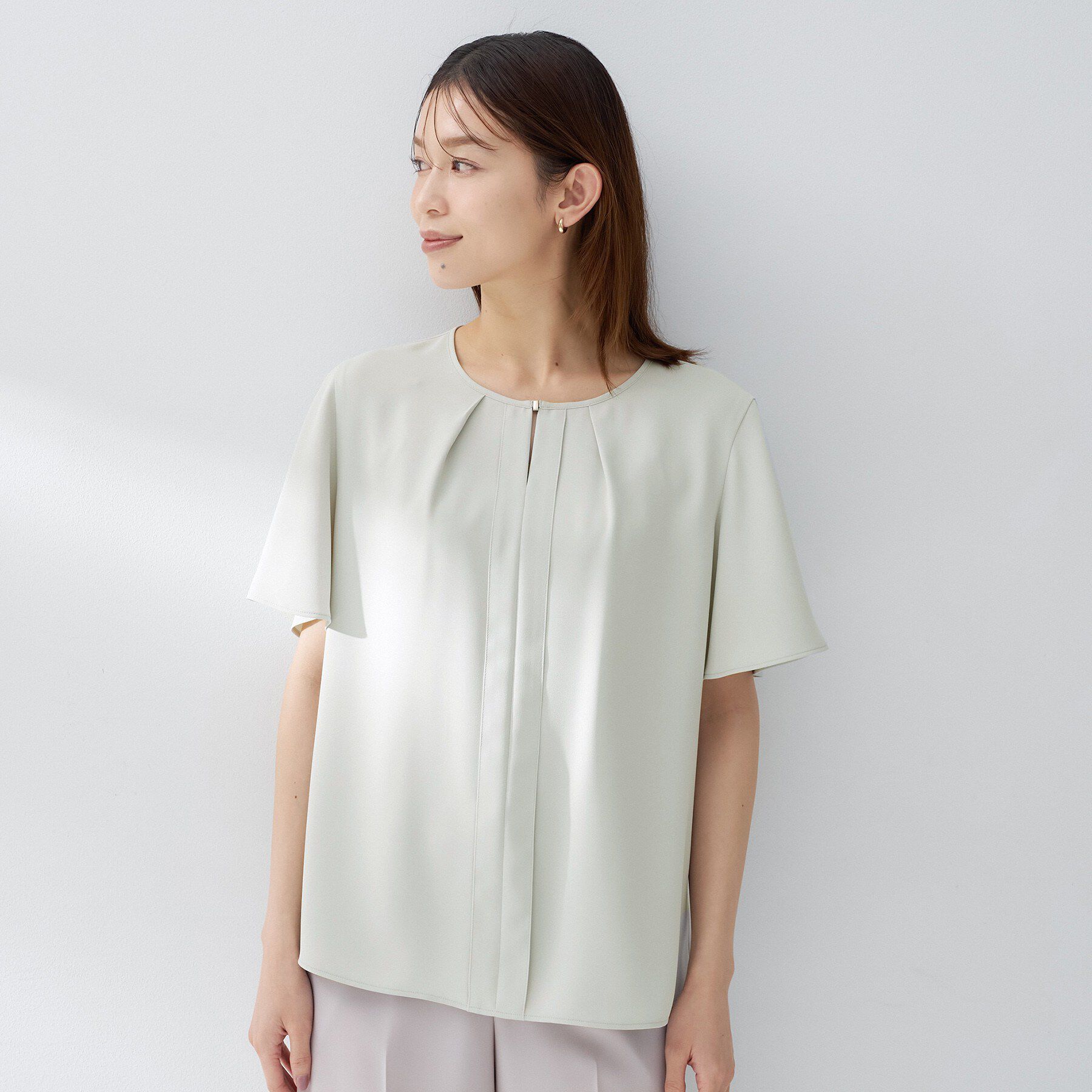 UNTITLED「ジョーゼットミニマルブラウス」|シャツ・ブラウス|