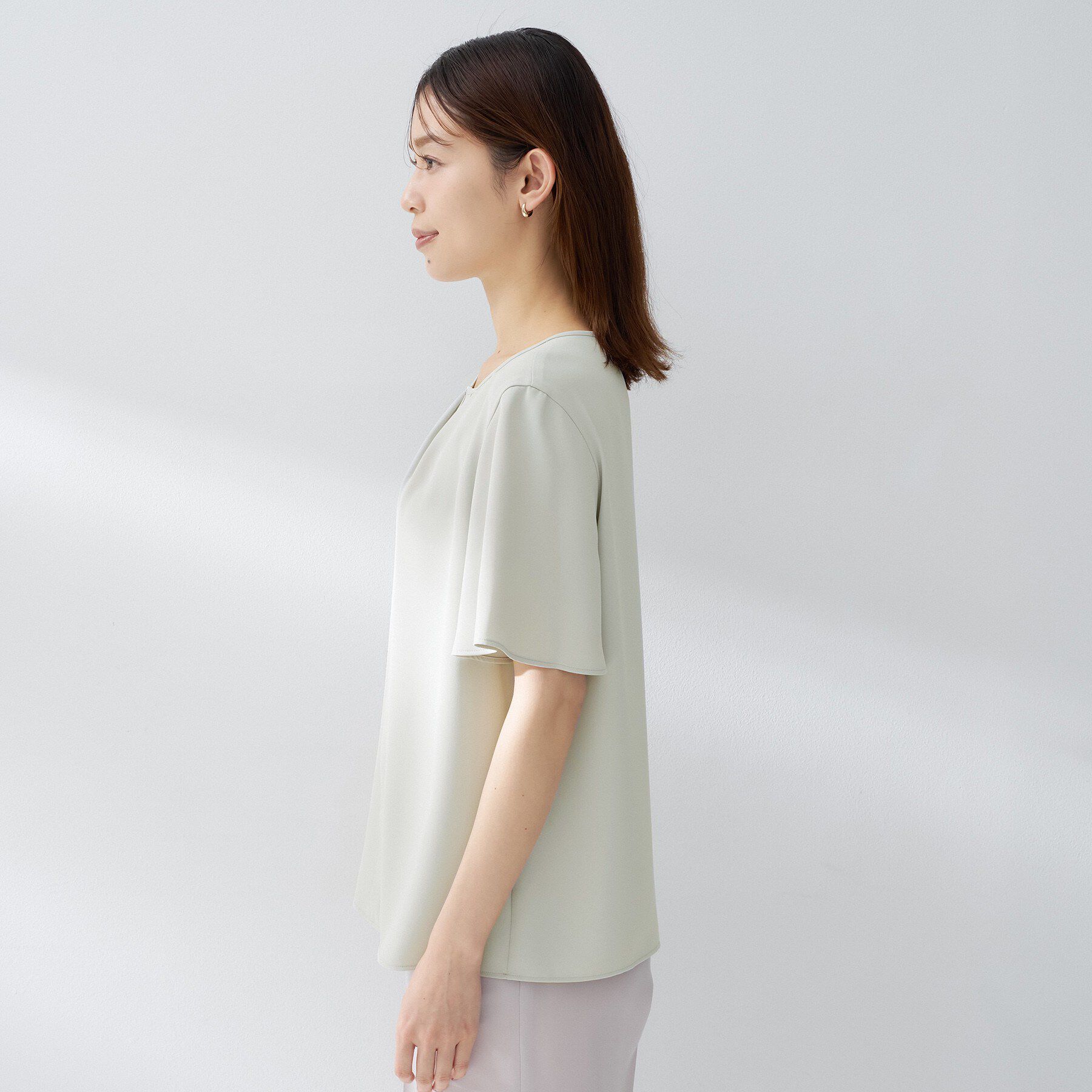 UNTITLED「ジョーゼットミニマルブラウス」|シャツ・ブラウス|