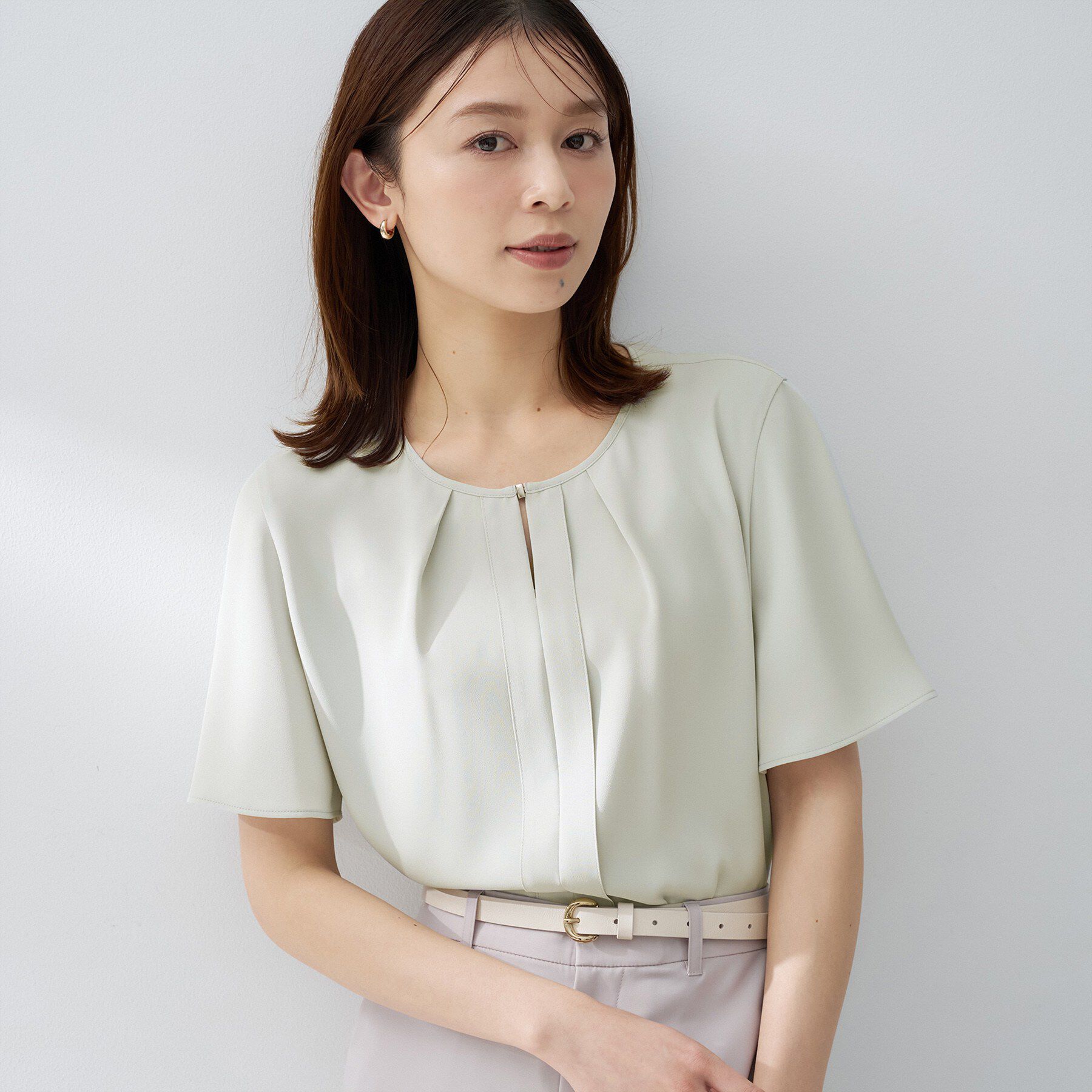 UNTITLED「ジョーゼットミニマルブラウス」|シャツ・ブラウス|