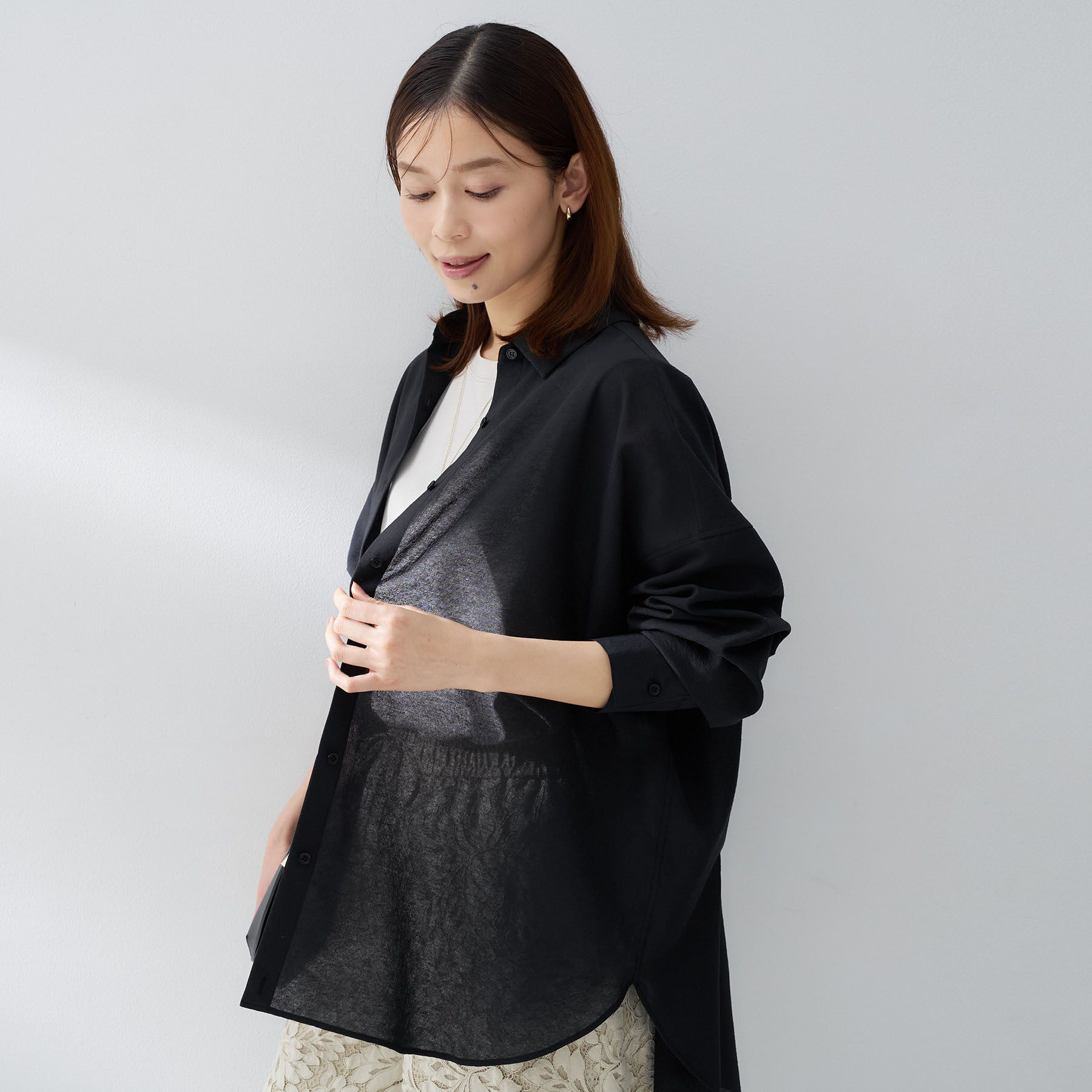 UNTITLED「カシュクールデザインシャツ」|シャツ・ブラウス|