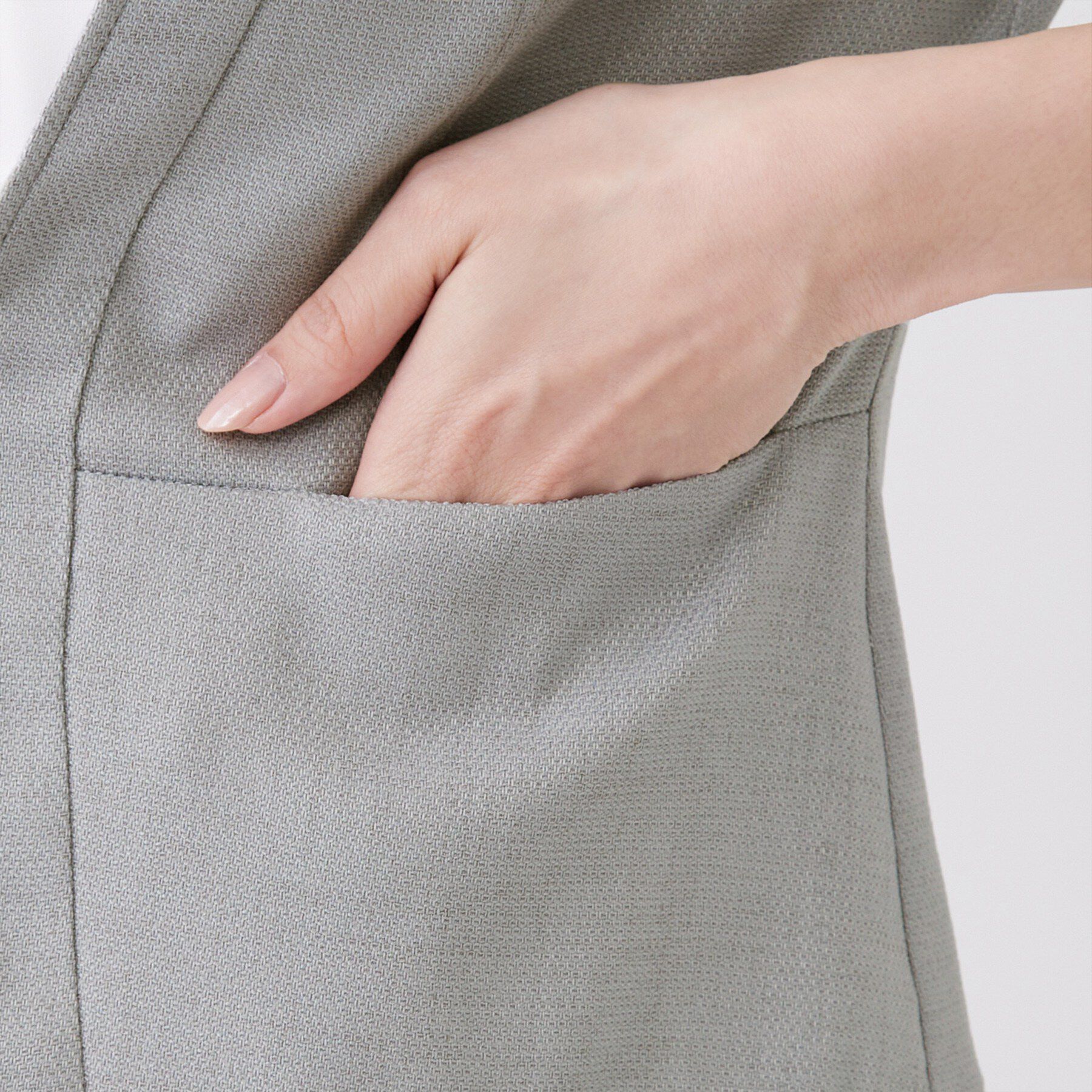 COUP DE CHANCE「【手洗い可／日本製／UVケア】リネンライク カラーレスジャケット」|ノーカラージャケット|