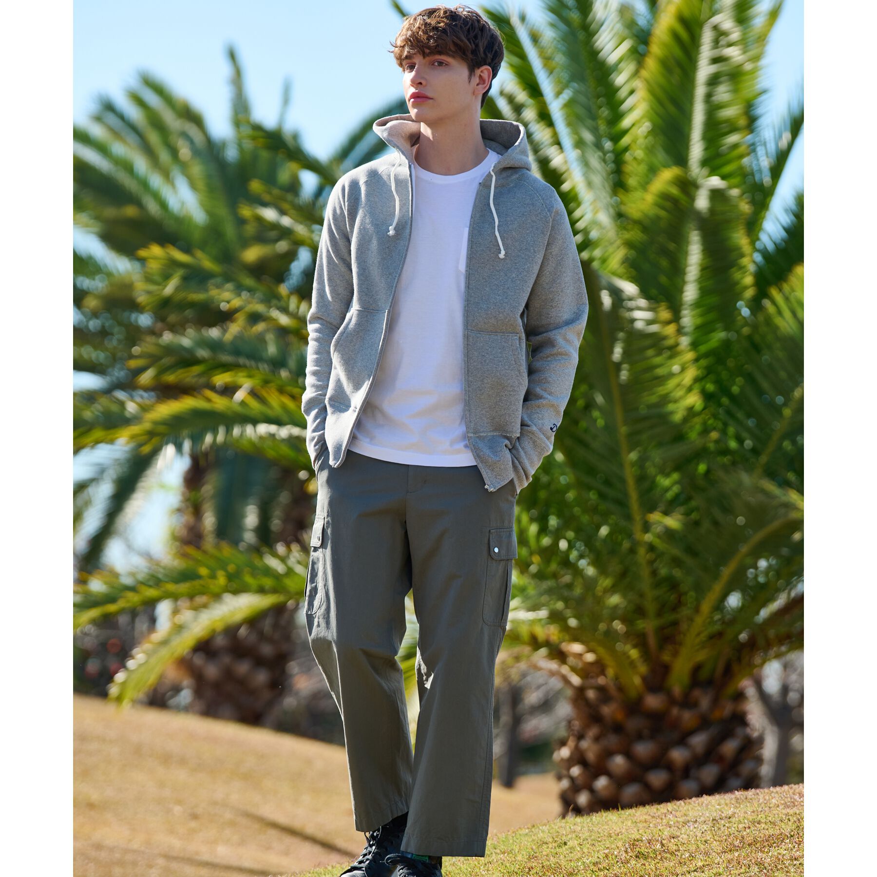 DRESSTERIOR「【ベストセラー】デキシー吊裏毛ジップアップパーカ」|パーカー|