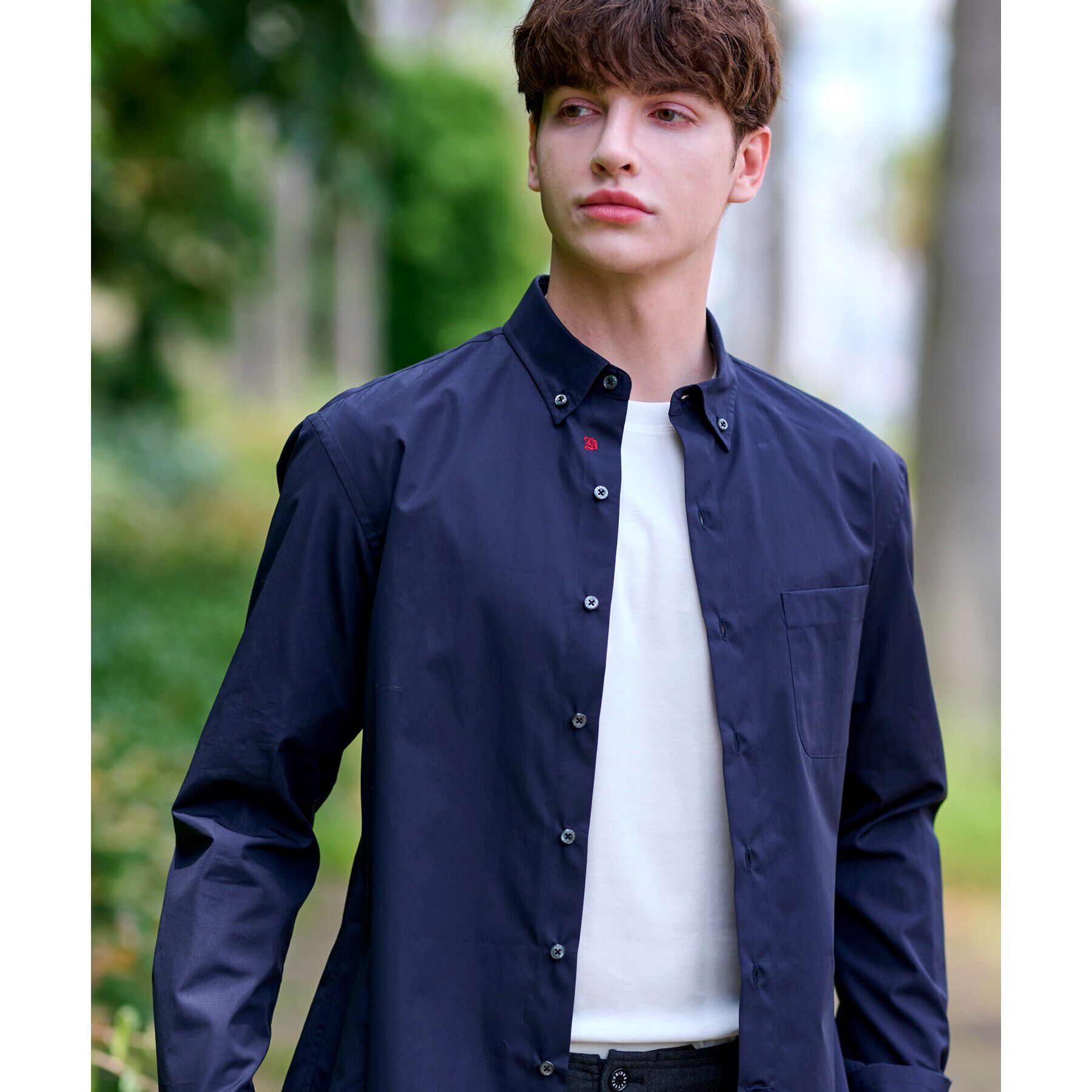 DRESSTERIOR「SUPIMA COTTON ボタンダウンシャツ」|シャツ・ブラウス|