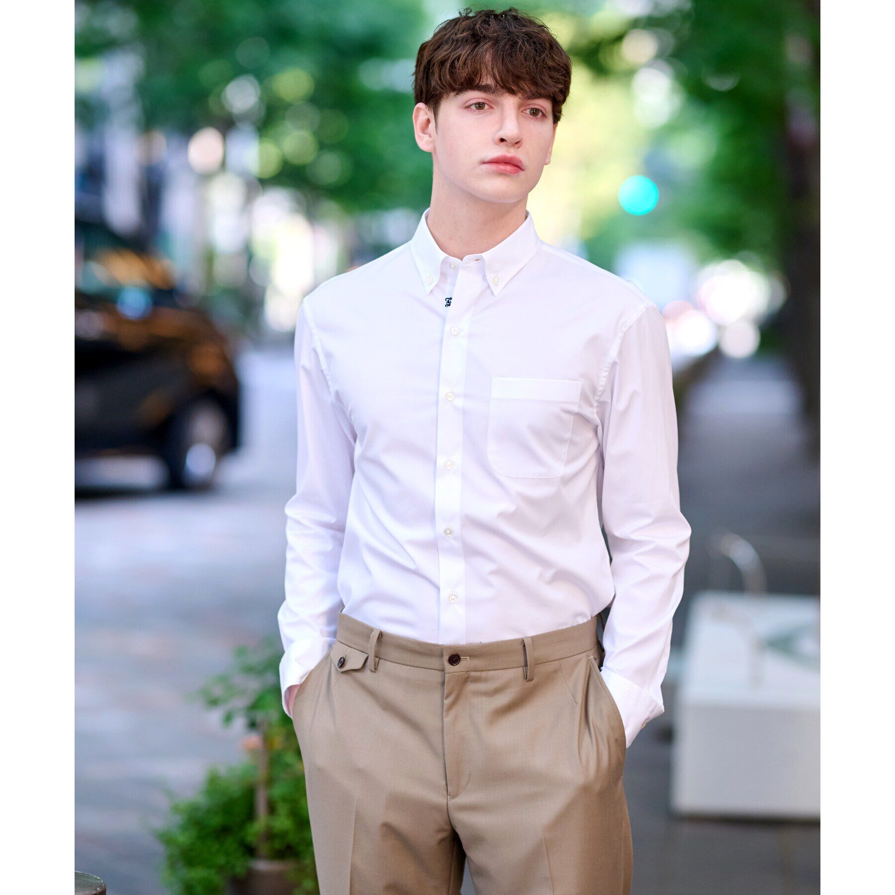 DRESSTERIOR「SUPIMA COTTON ボタンダウンシャツ」|シャツ・ブラウス|