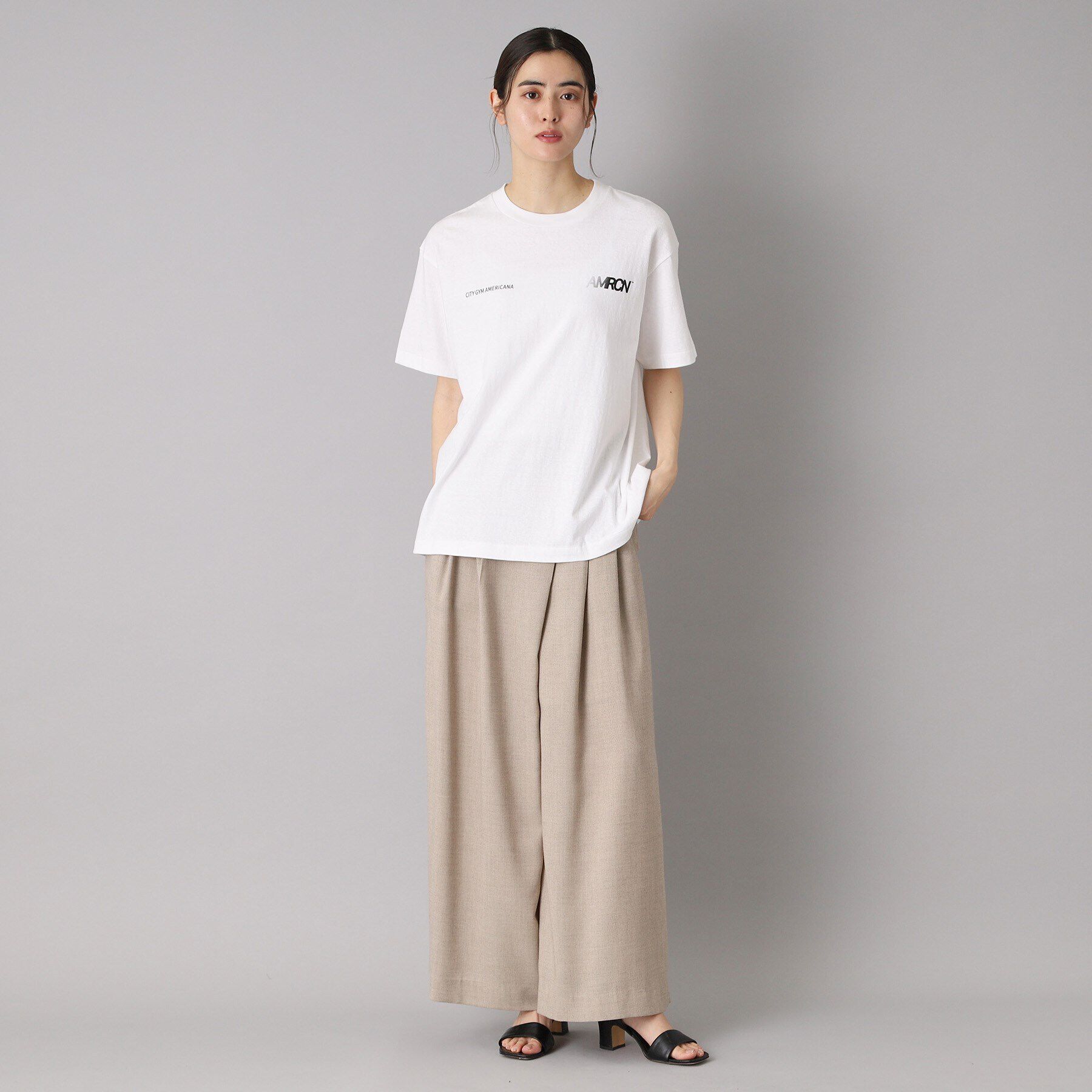 DRESSTERIOR「Americana（アメリカーナ） AMRCN ロゴTシャツ」|Tシャツ・カットソー|