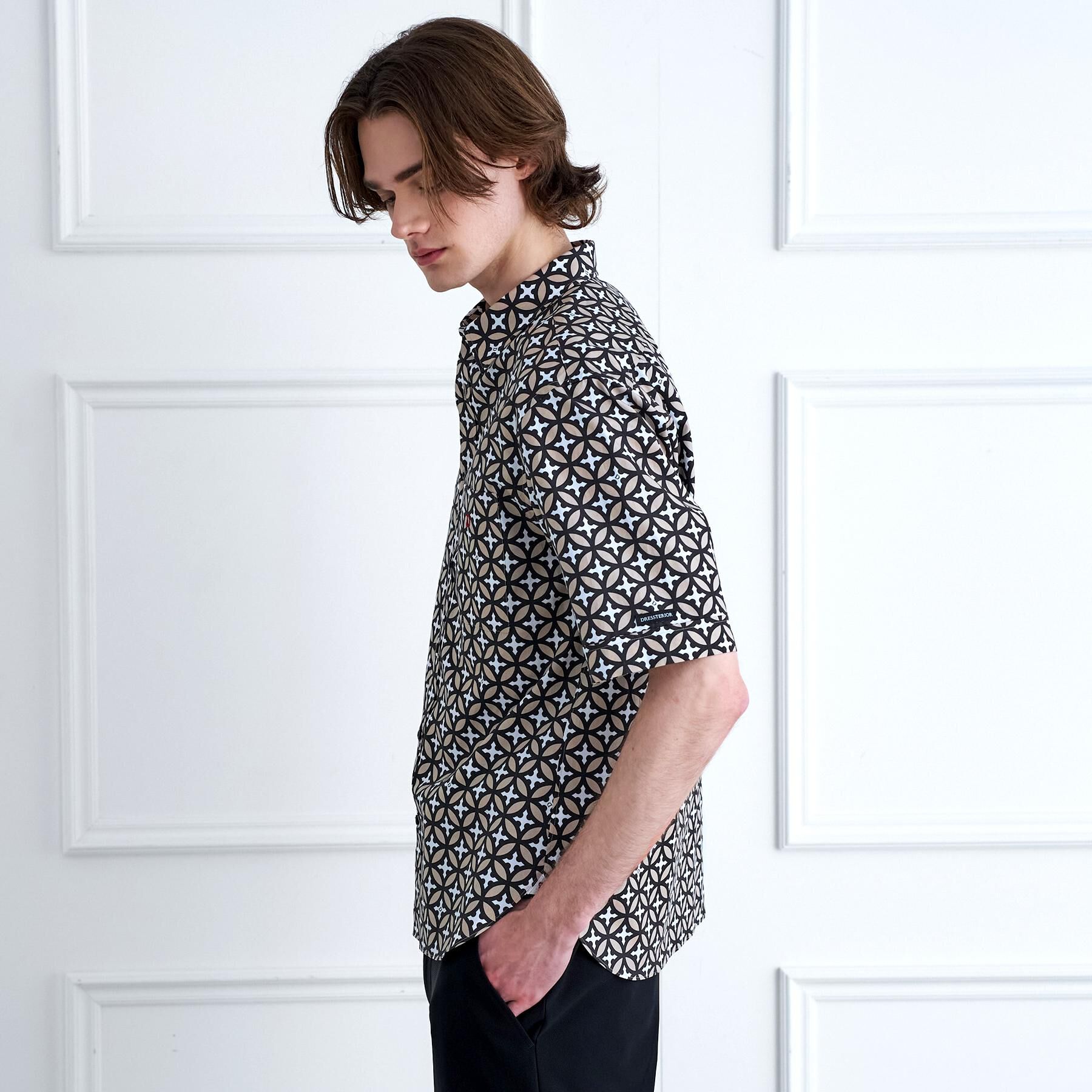 DRESSTERIOR「オーバーラップサークル シャツ」|シャツ・ブラウス|