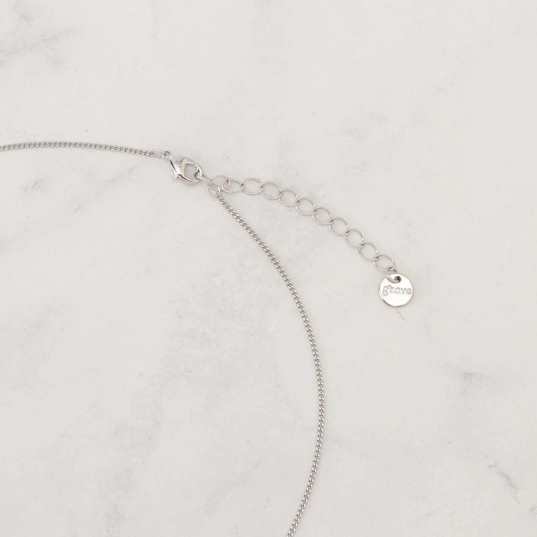 grove「メタルアクリルリングネックレス」|ネックレス|