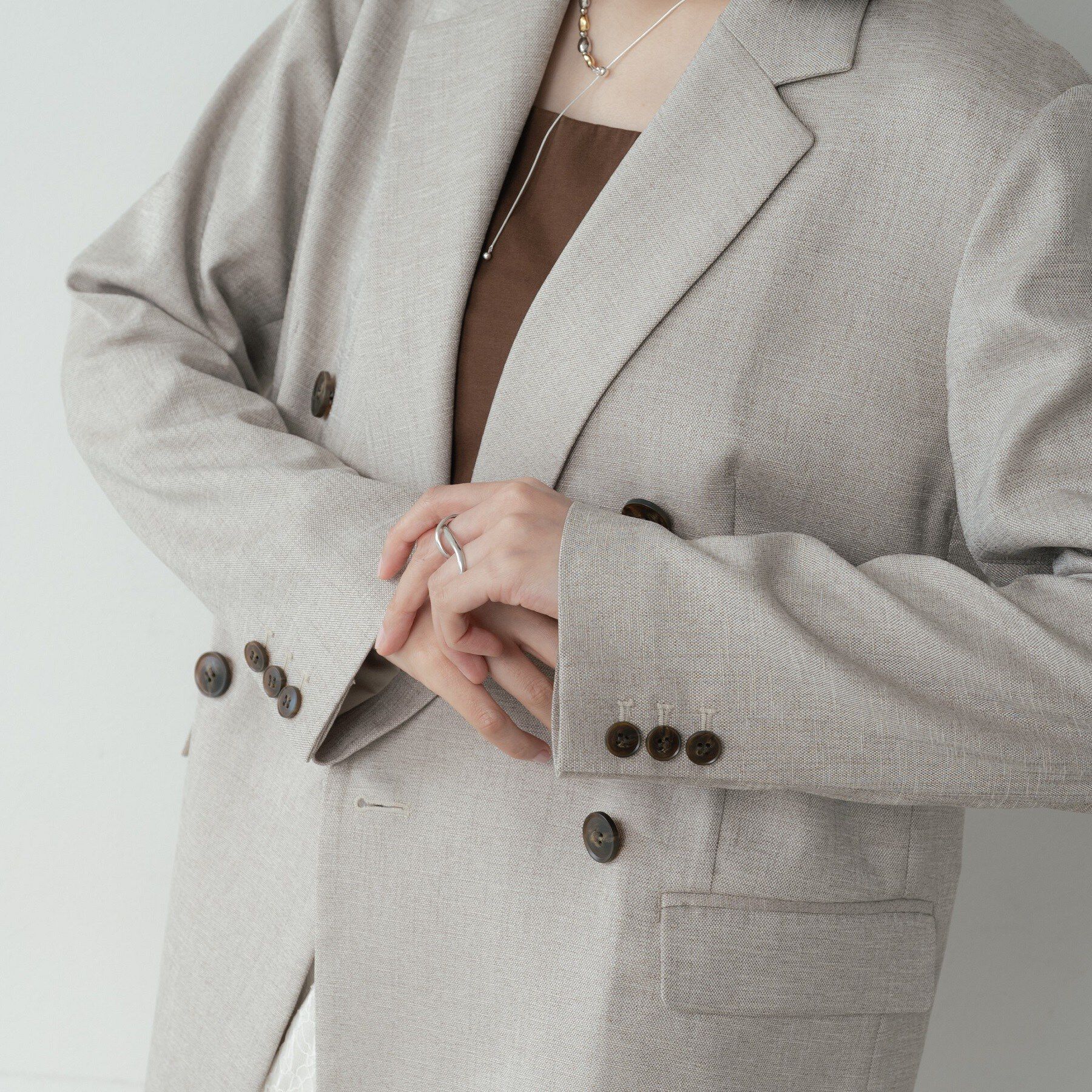 GALLEST「ダブルブレストオーバージャケット」|テーラードジャケット|