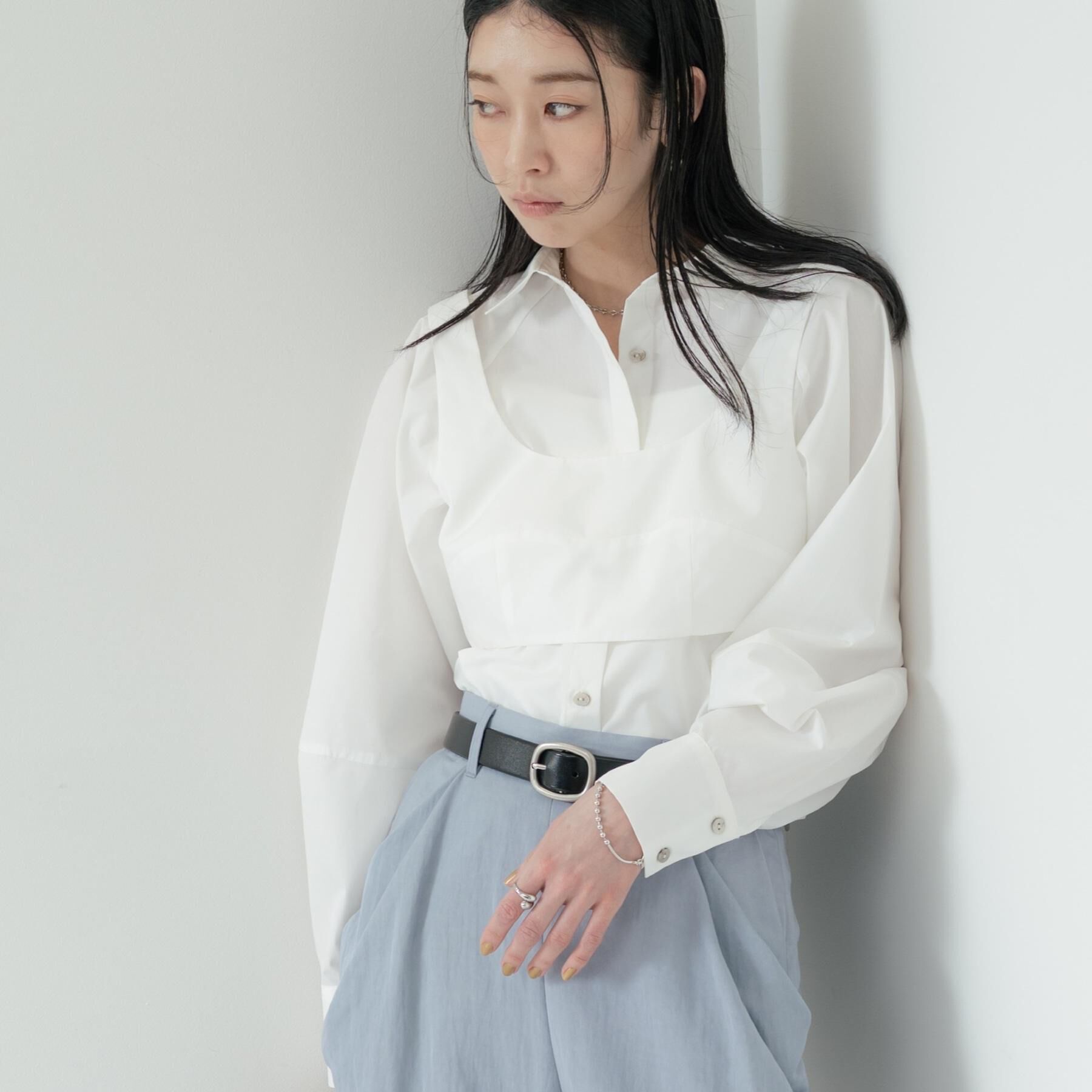 GALLEST「ビスチェSETフォルムシャツ」|シャツ・ブラウス|