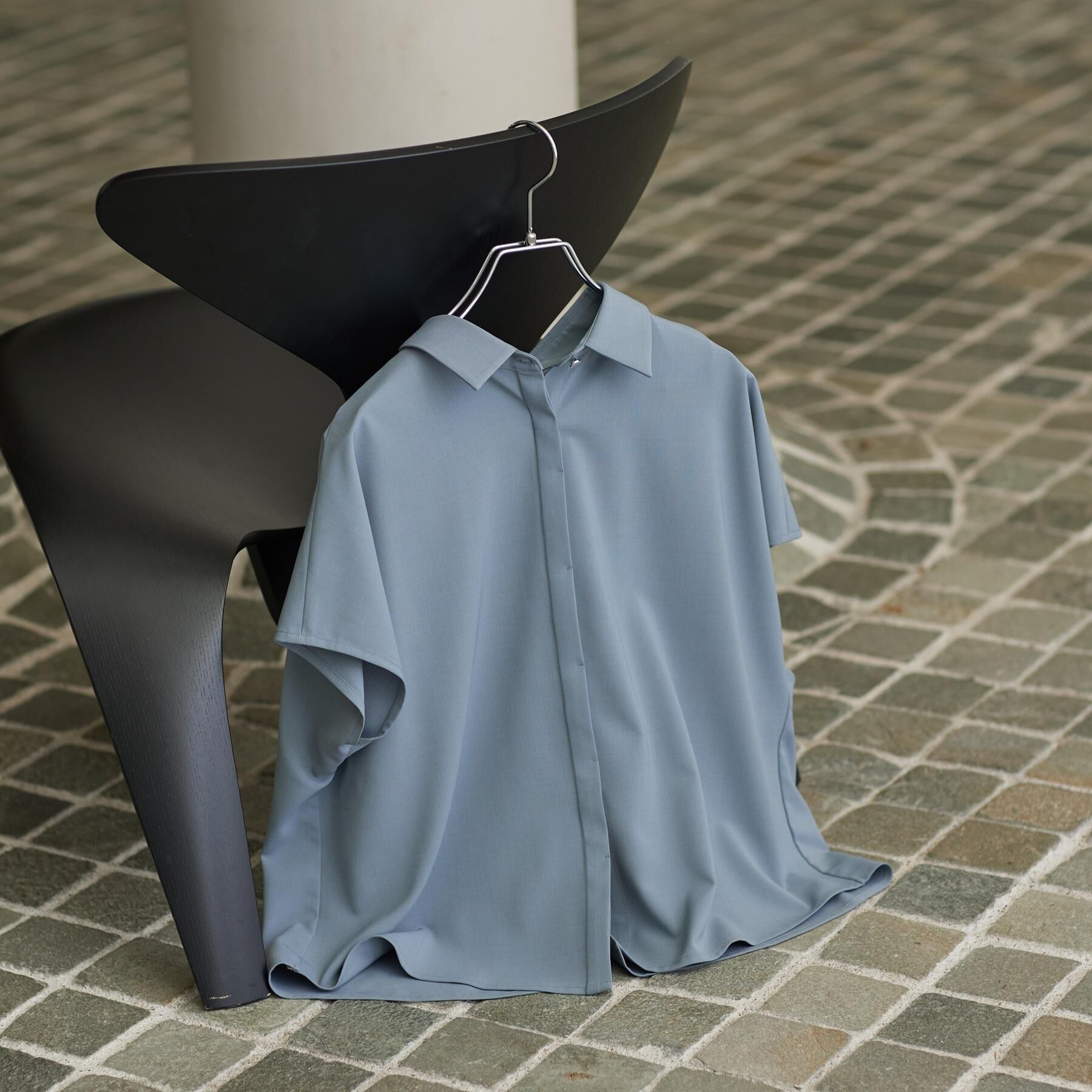 GALLEST「Comfy SET UP｜フレアスリーブブラウス【セットアップ対応／通勤／カセット服／接触冷感／UV」|シャツ・ブラウス|