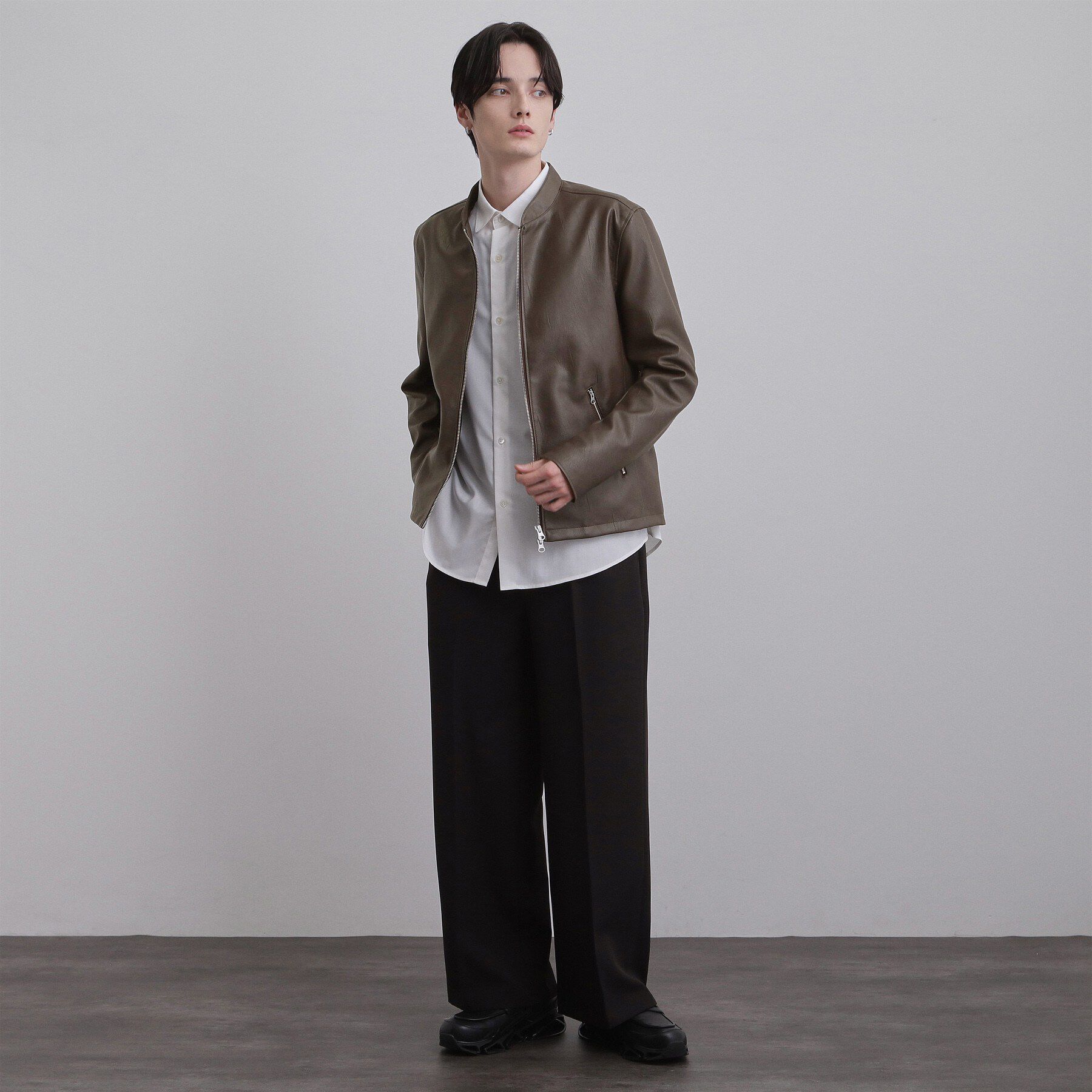 tk.TAKEO KIKUCHI「シングルライダースジャケット」|ブルゾン・スタジャン|