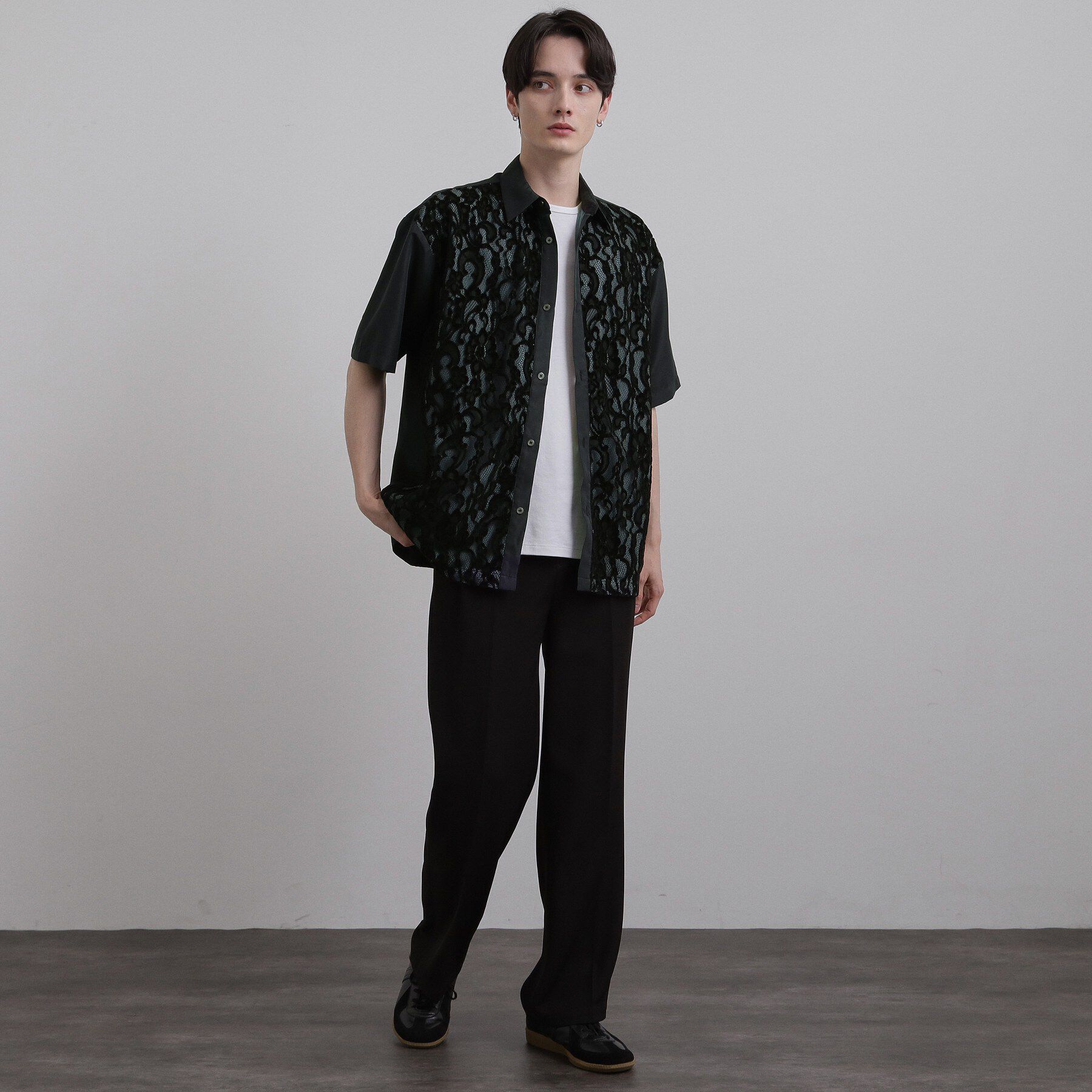 tk.TAKEO KIKUCHI「半袖レースシャツ」|シャツ・ブラウス|