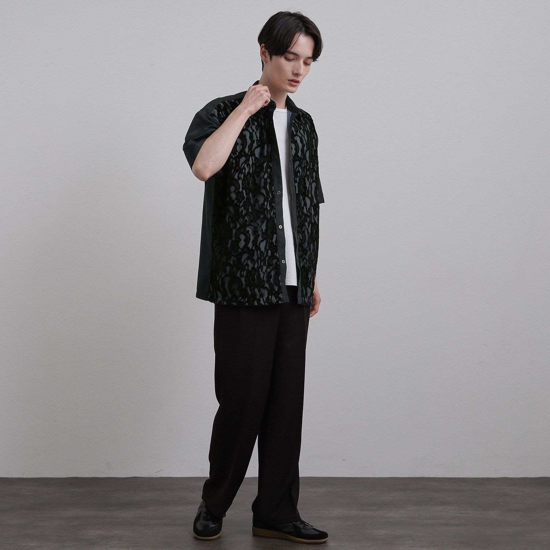 tk.TAKEO KIKUCHI「半袖レースシャツ」|シャツ・ブラウス|