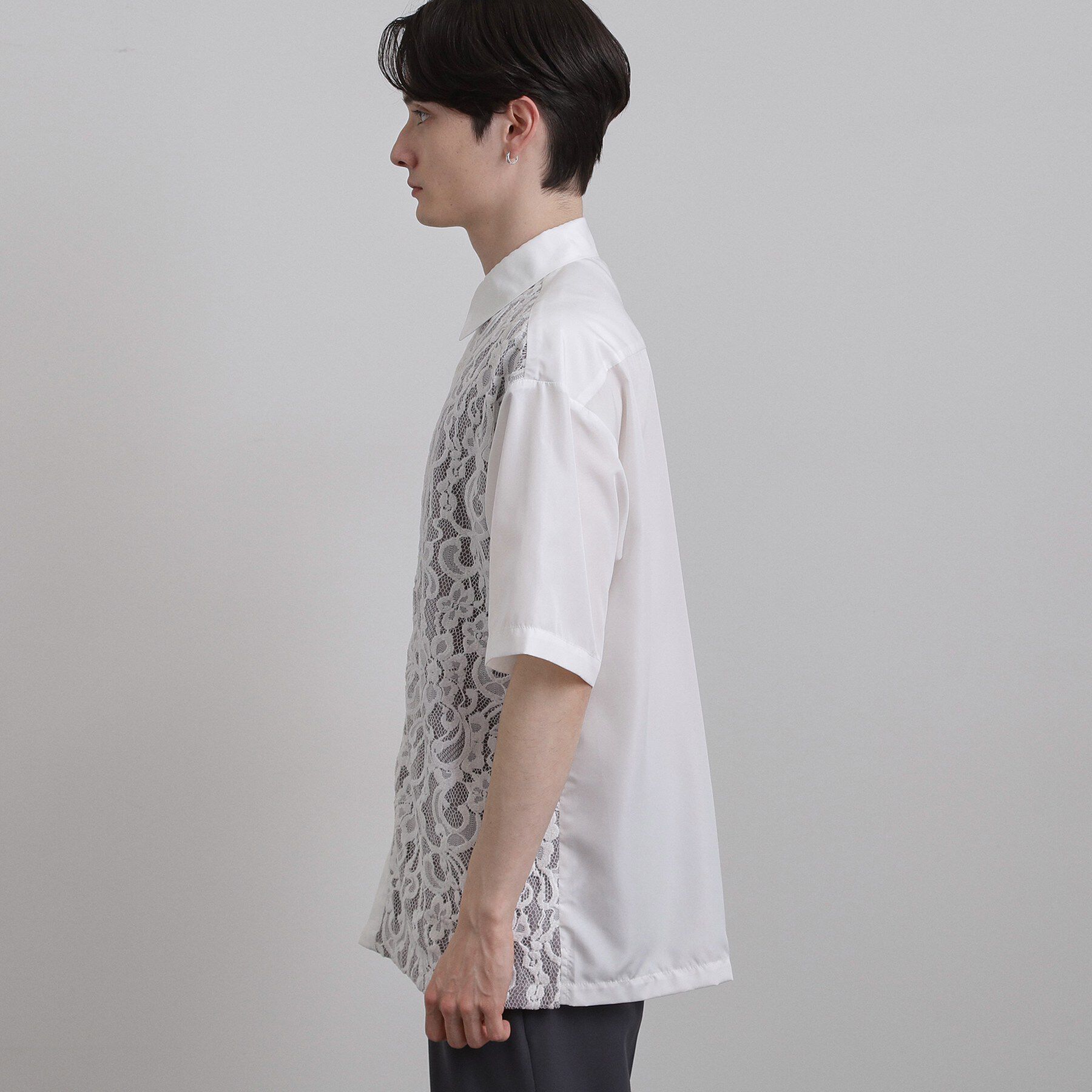 tk.TAKEO KIKUCHI「半袖レースシャツ」|シャツ・ブラウス|