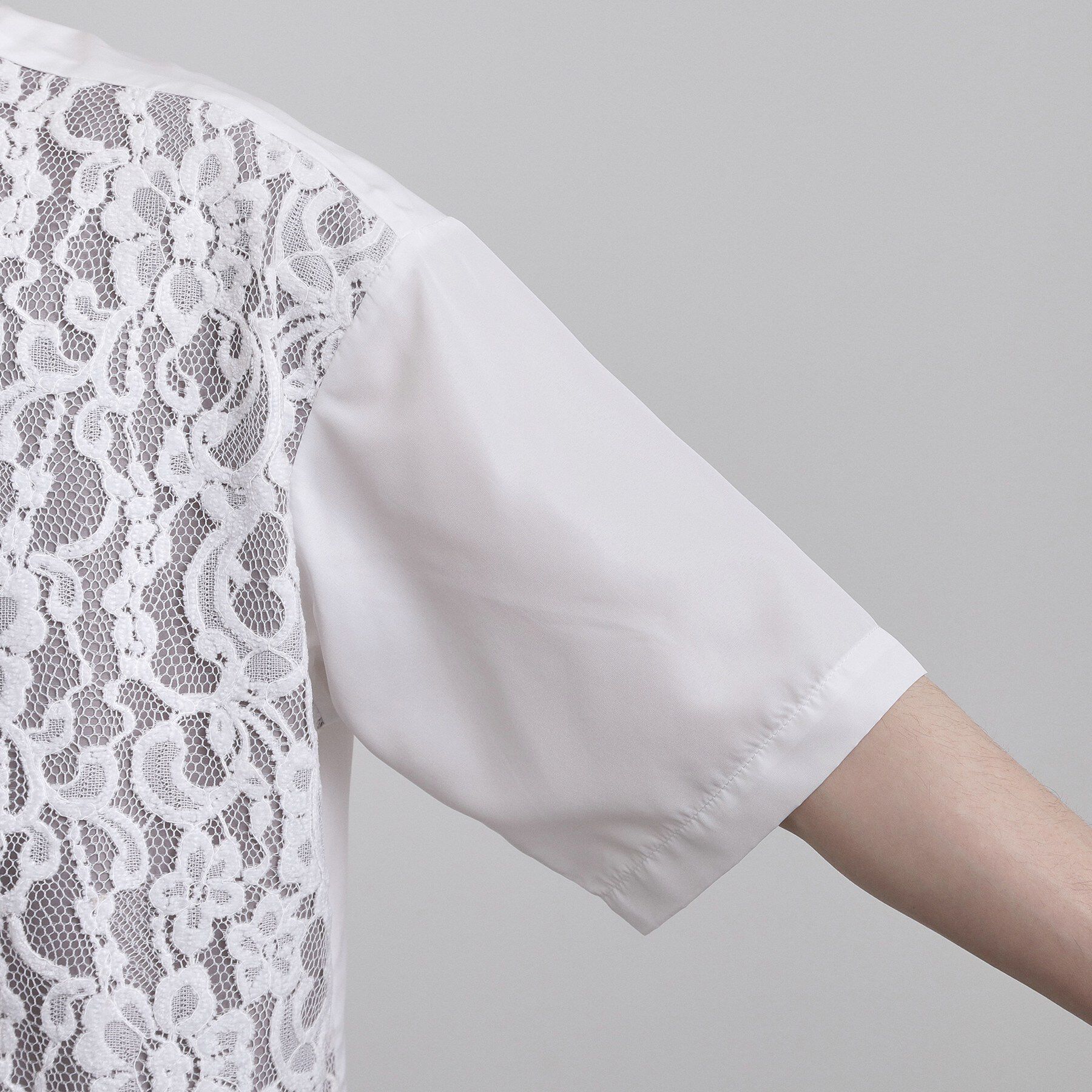 tk.TAKEO KIKUCHI「半袖レースシャツ」|シャツ・ブラウス|