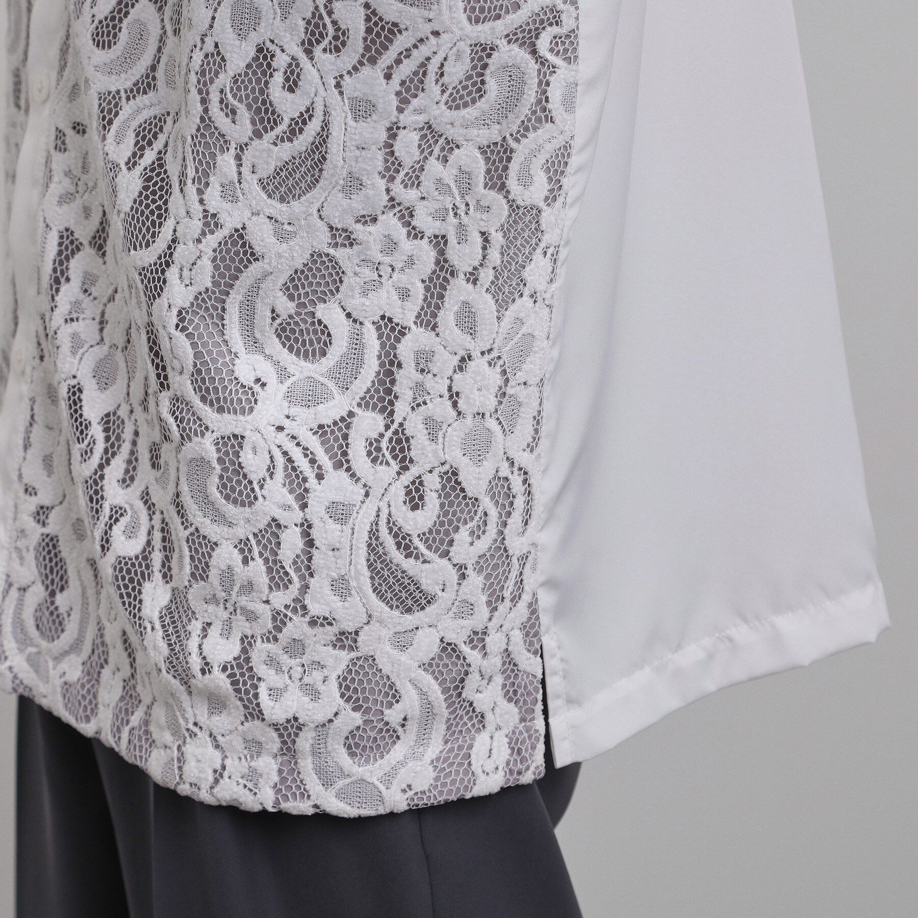 tk.TAKEO KIKUCHI「半袖レースシャツ」|シャツ・ブラウス|