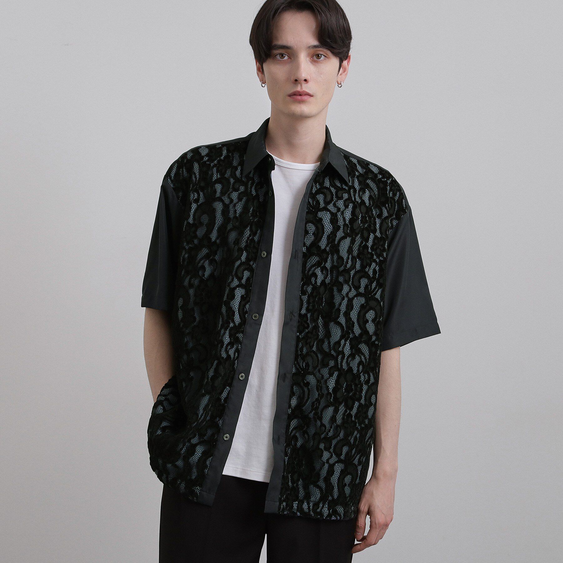 tk.TAKEO KIKUCHI「半袖レースシャツ」|シャツ・ブラウス|