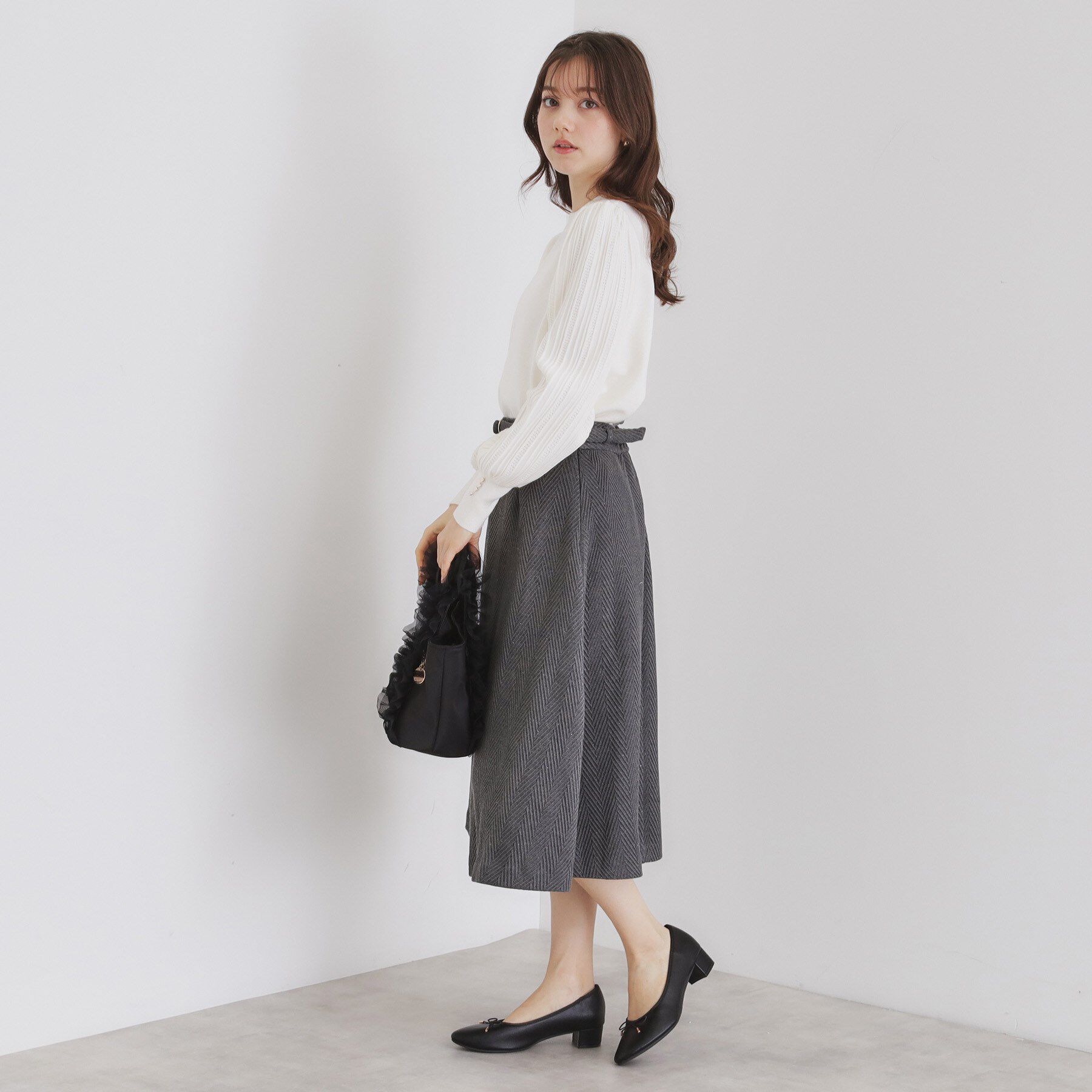 index「ラウンドトゥヒールバレエシューズ」|パンプス|