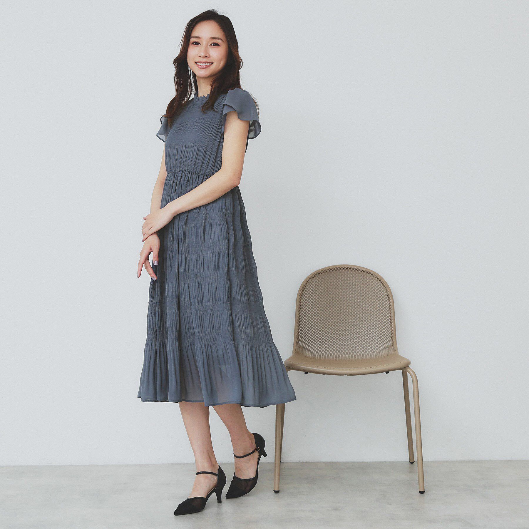 index「マジョリカフレアワンピース【洗濯機洗い可】」|ワンピース|