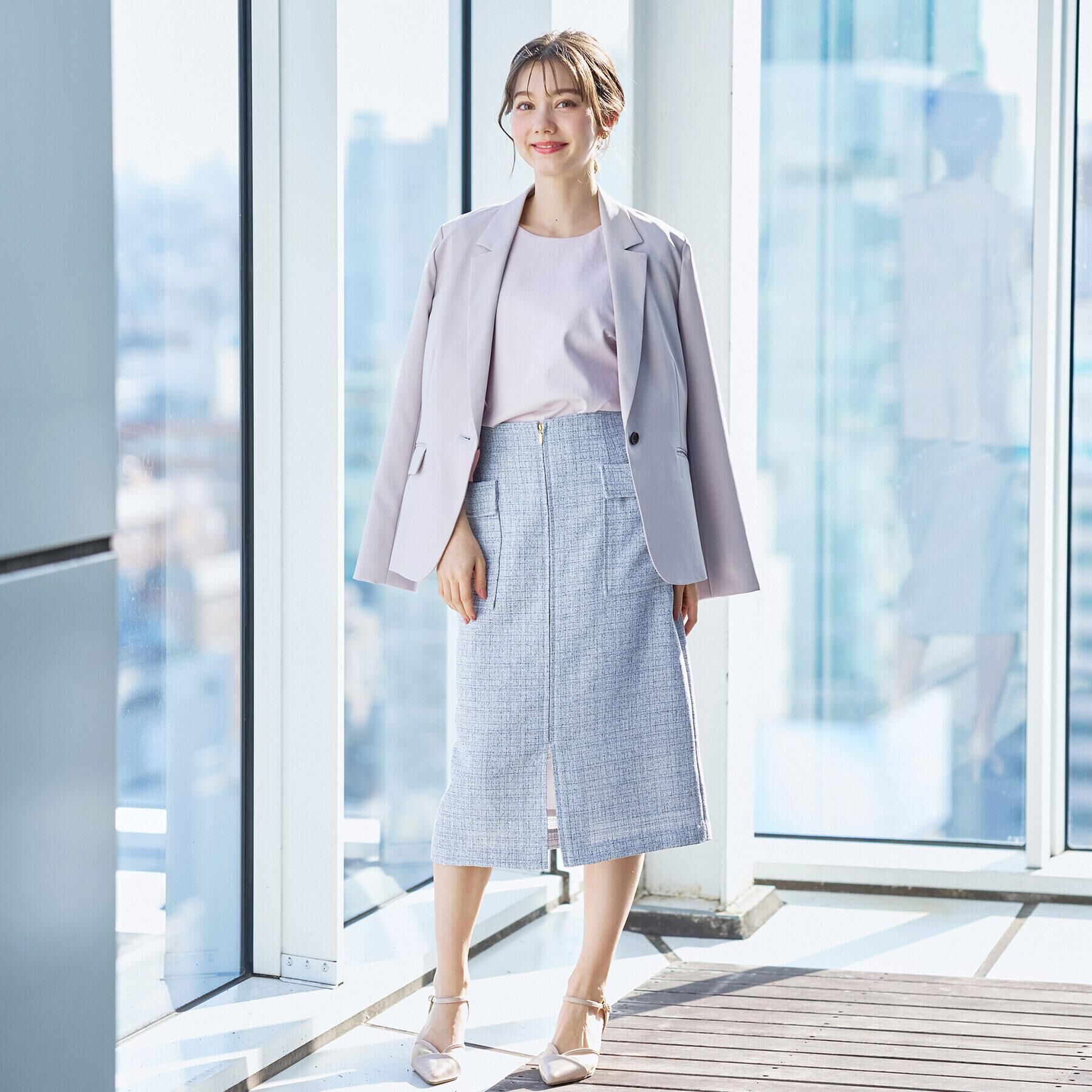 index「フロントジップタイトスカート【洗濯機OK/イージーアイロン】」|スカート|