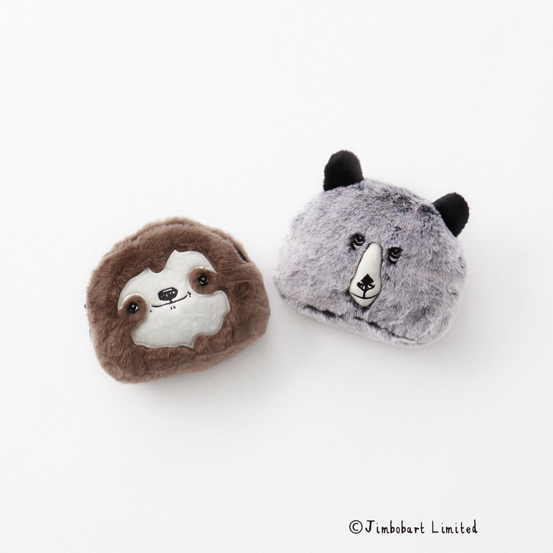 OPAQUE.CLIP「【ジムボバートコラボ】フェイクファーアニマルフェイス型ポーチ」|ポーチ|