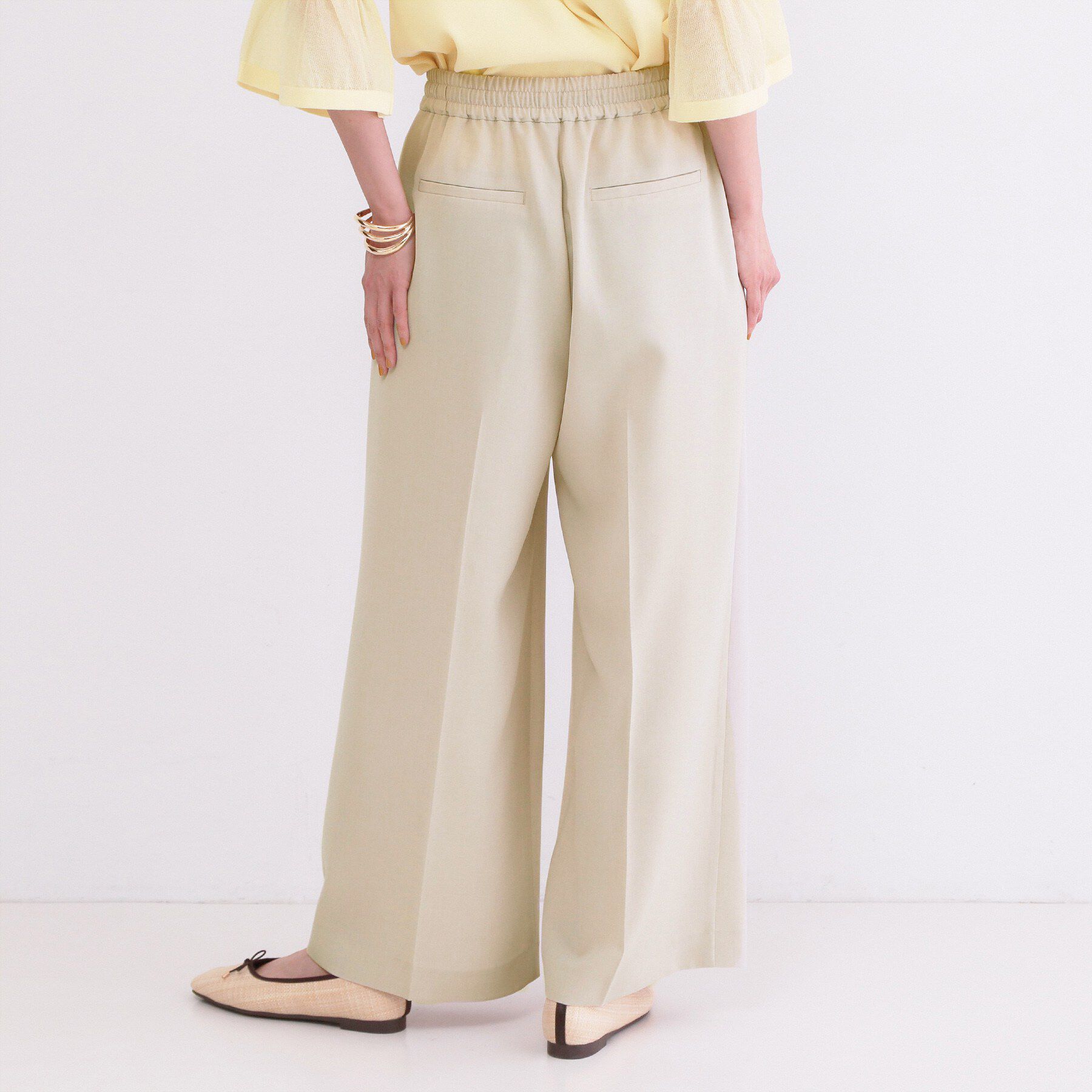 OPAQUE.CLIP「美脚ストレッチイージーワイドパンツ/セットアップ対応可【洗濯機OK/防シワ加工】《SS～LL/5co」|その他|