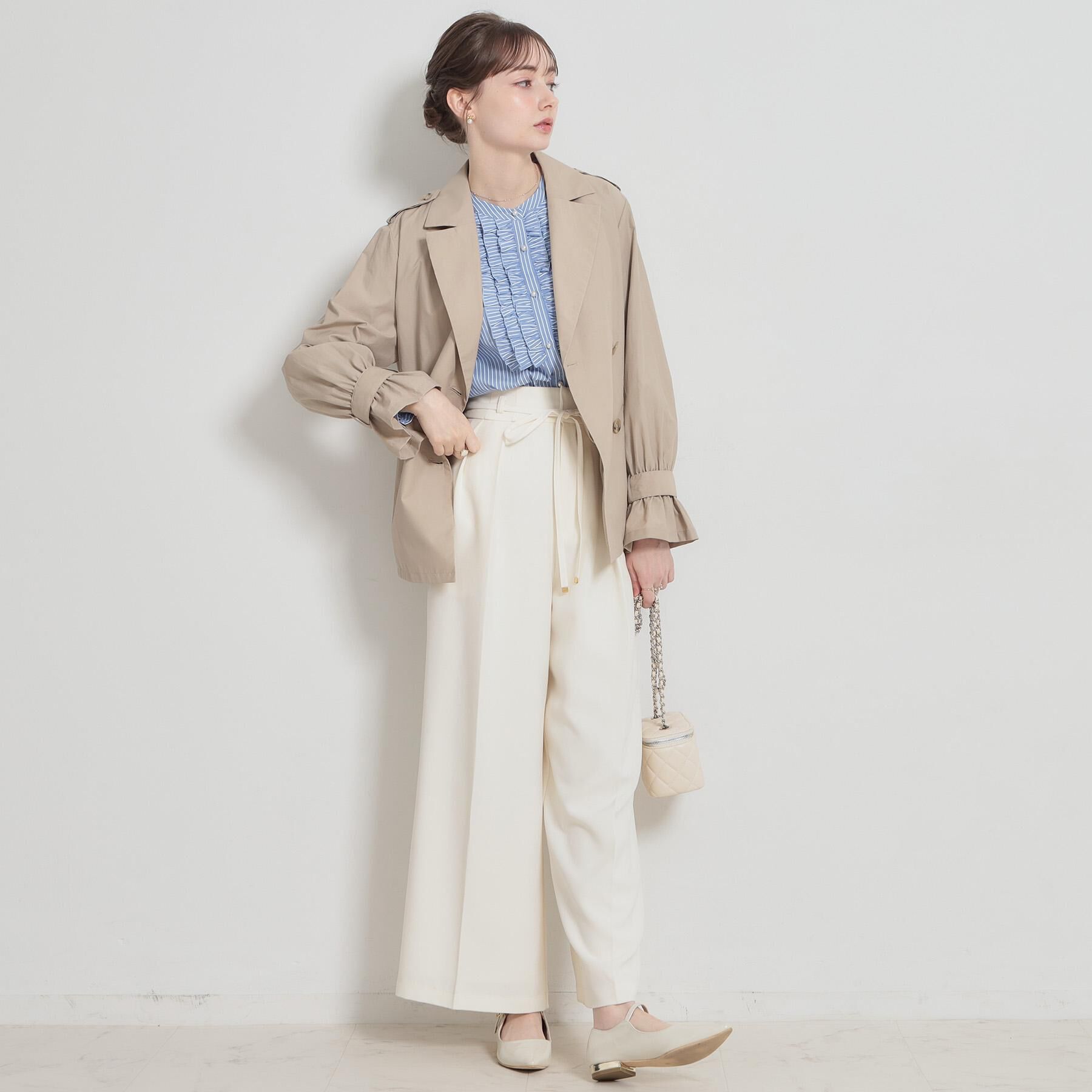 Couture broach「【撥水・洗える】ハーフ トレンチコート」|トレンチコート|