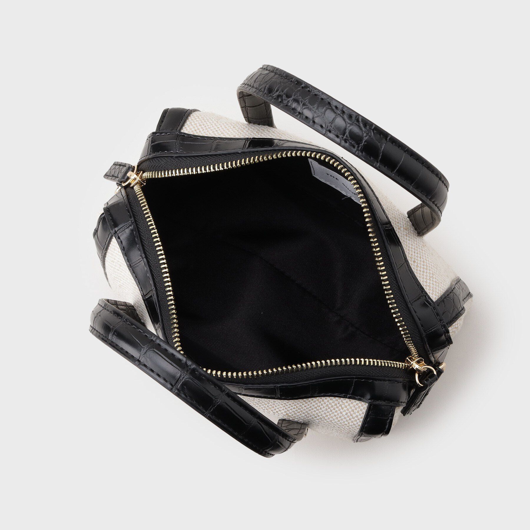 THE SHOP TK「キャンバス合皮コンビミニバッグ」|ショルダー・メッセンジャー|