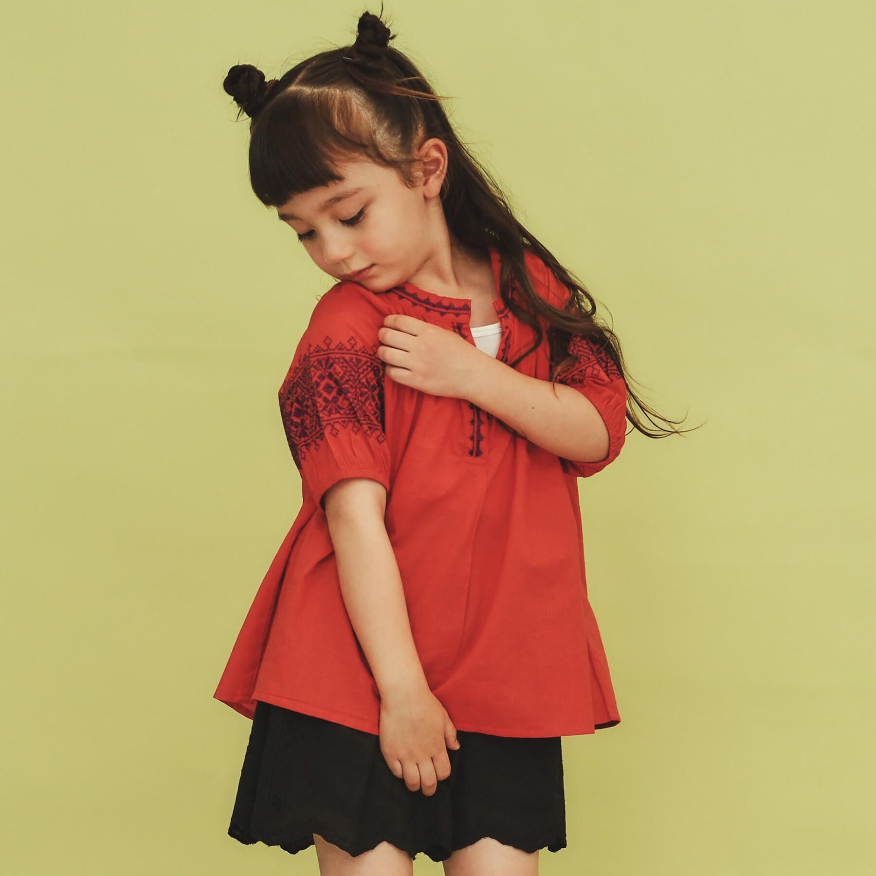 THE SHOP TK「【120-150】刺繍チュニックブラウス」|チュニック|