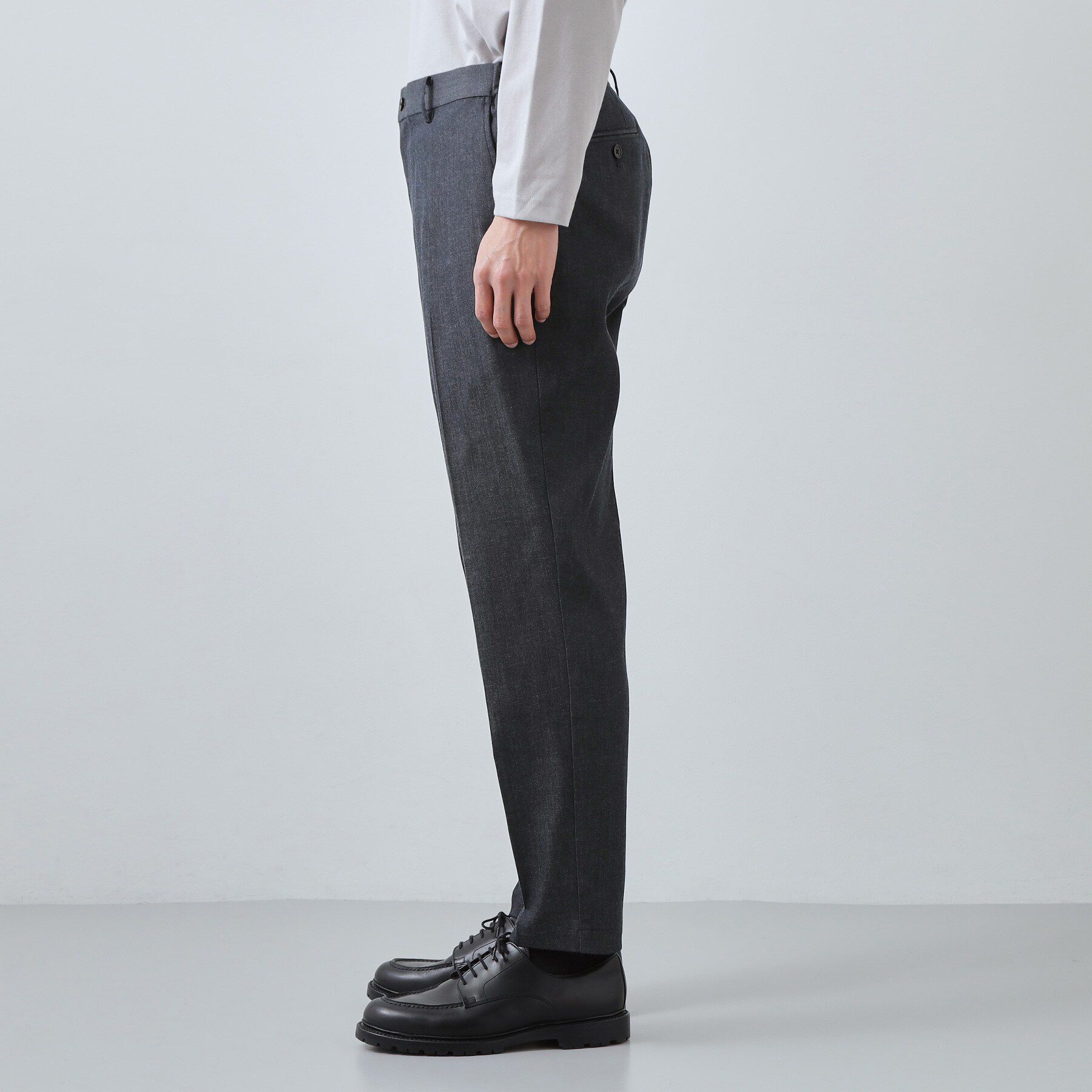 THE SHOP TK「ライトエバーデニム スラックス 洗濯機OK/ストレッチ/セットアップ可」|デニム|